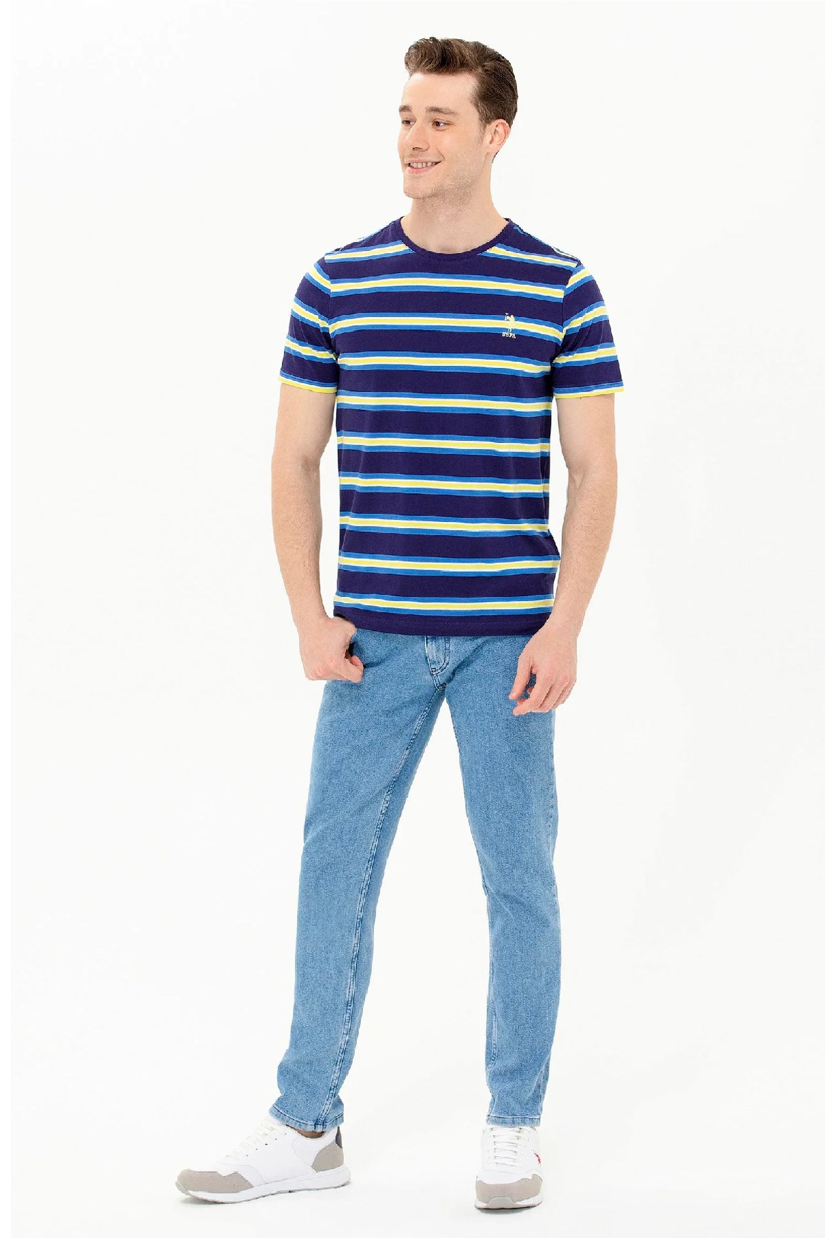 U.S. Polo Assn. Erkek Tişört 50263261-VR033 Lacivert