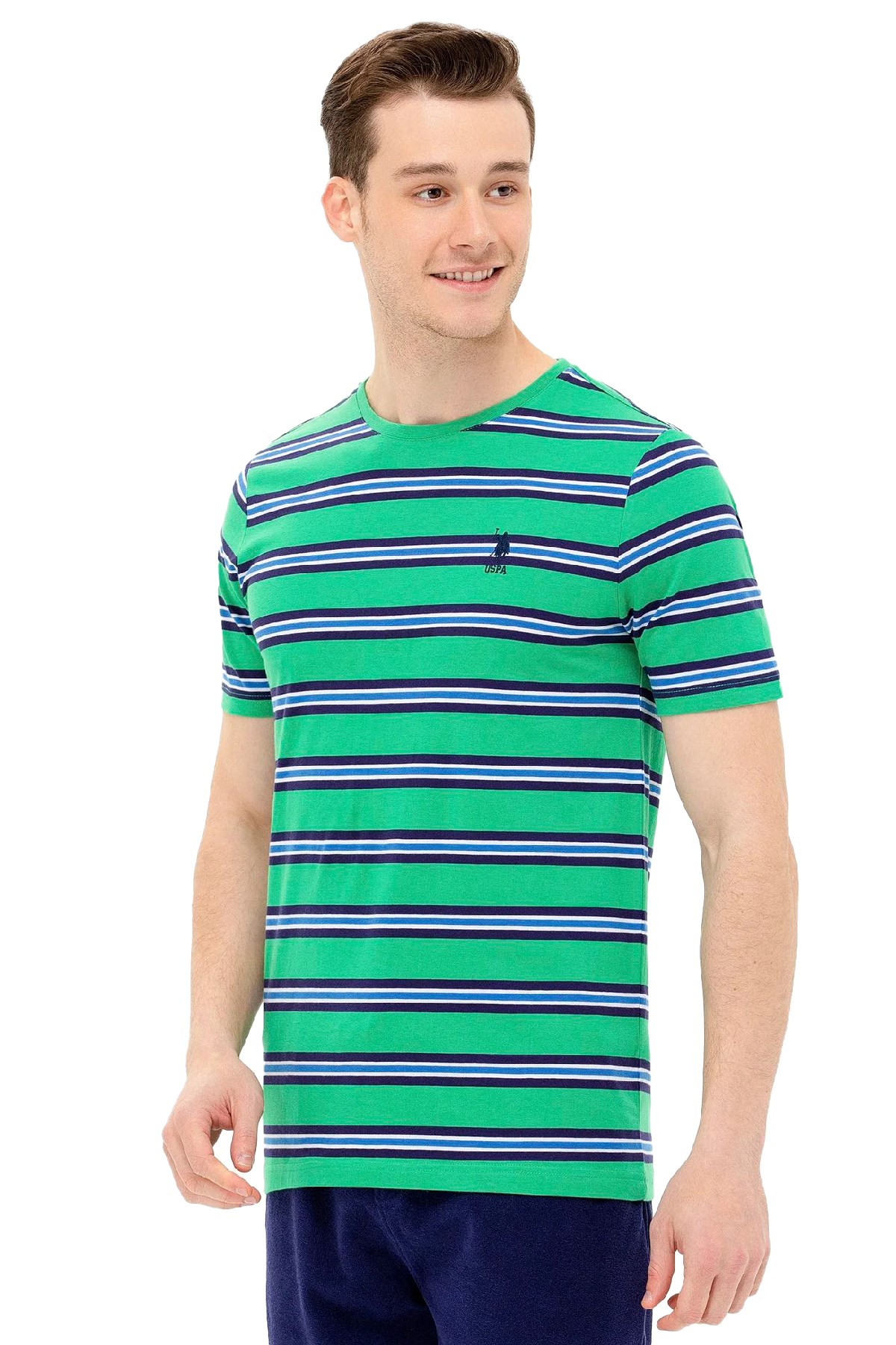 U.S. Polo Assn. Erkek Tişört 50263261-VR054 Yeşil