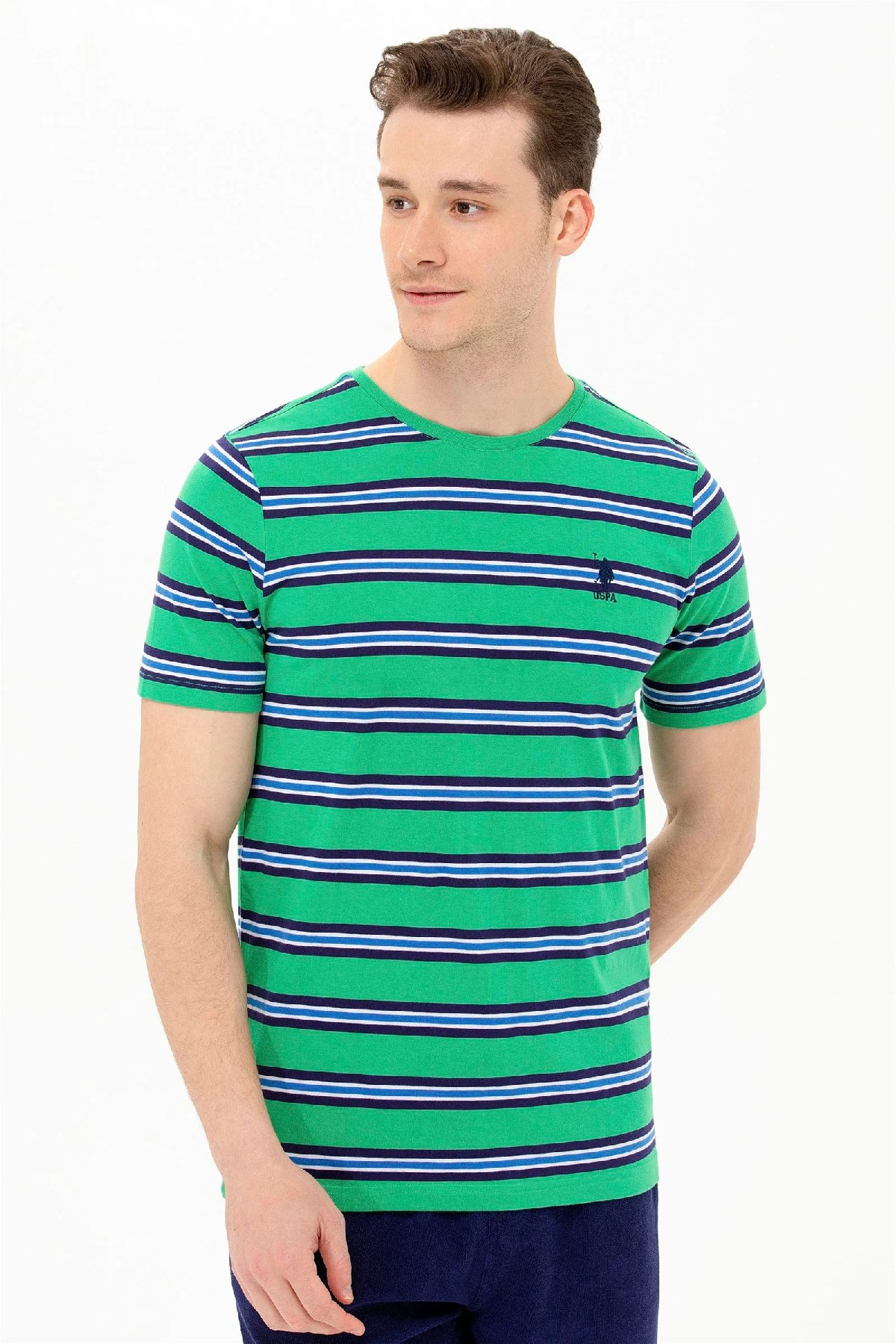 U.S. Polo Assn. Erkek Tişört 50263261-VR054 Yeşil