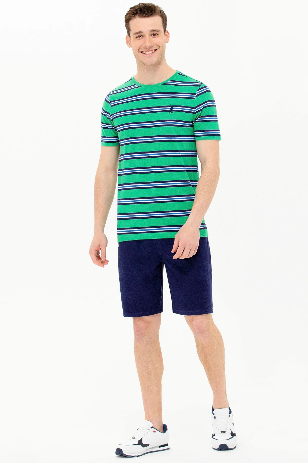 U.S. Polo Assn. Erkek Tişört 50263261-VR054 Yeşil