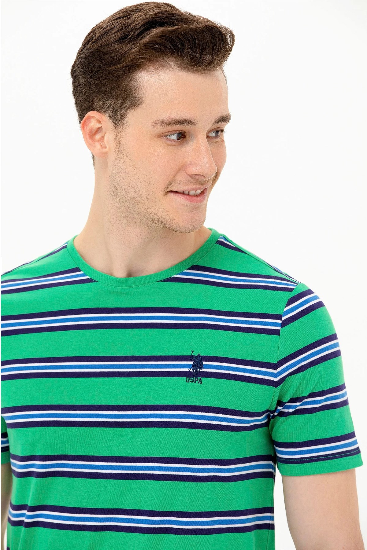 U.S. Polo Assn. Erkek Tişört 50263261-VR054 Yeşil