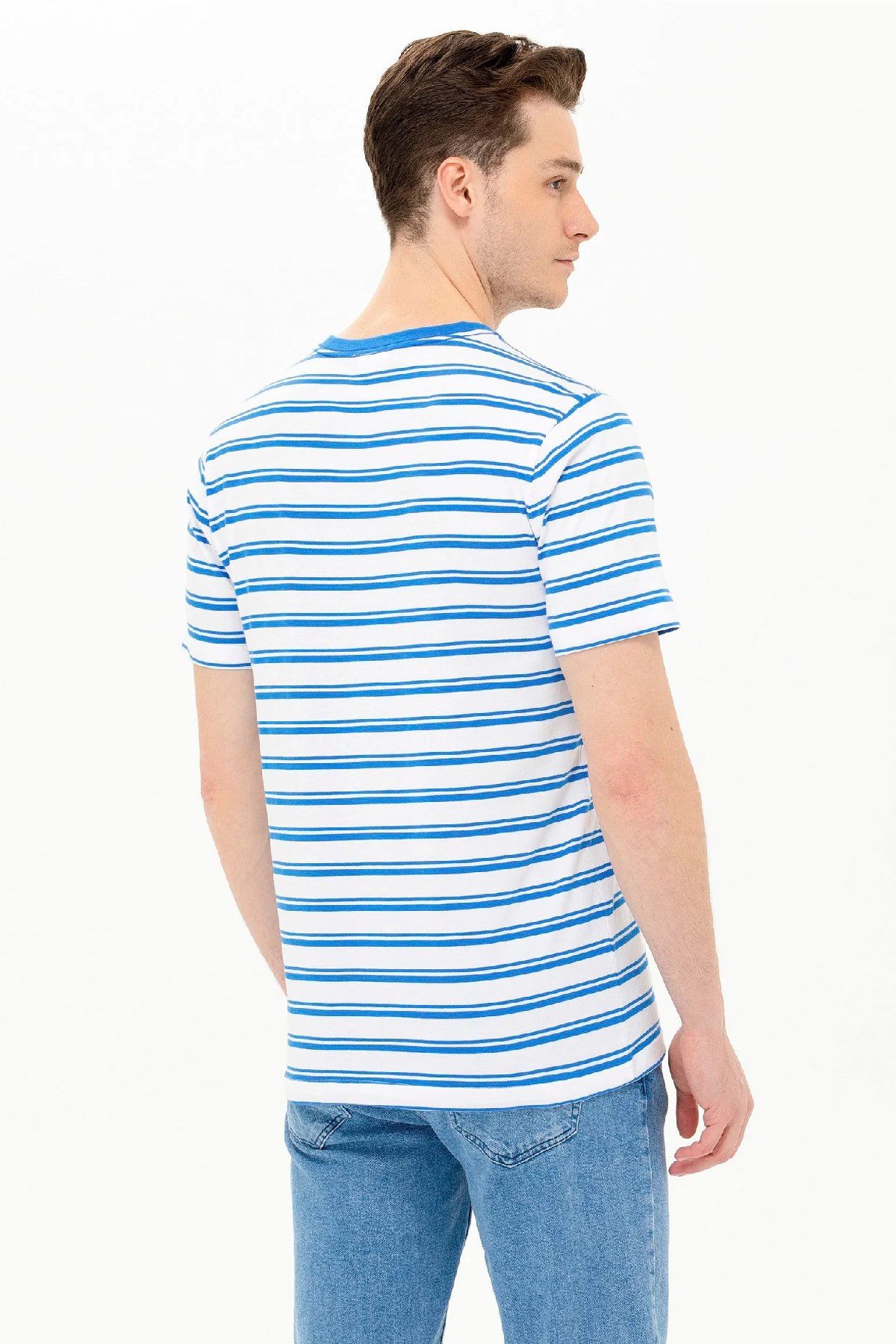 U.S. Polo Assn. Erkek Tişört 50263265-VR045 Mavi