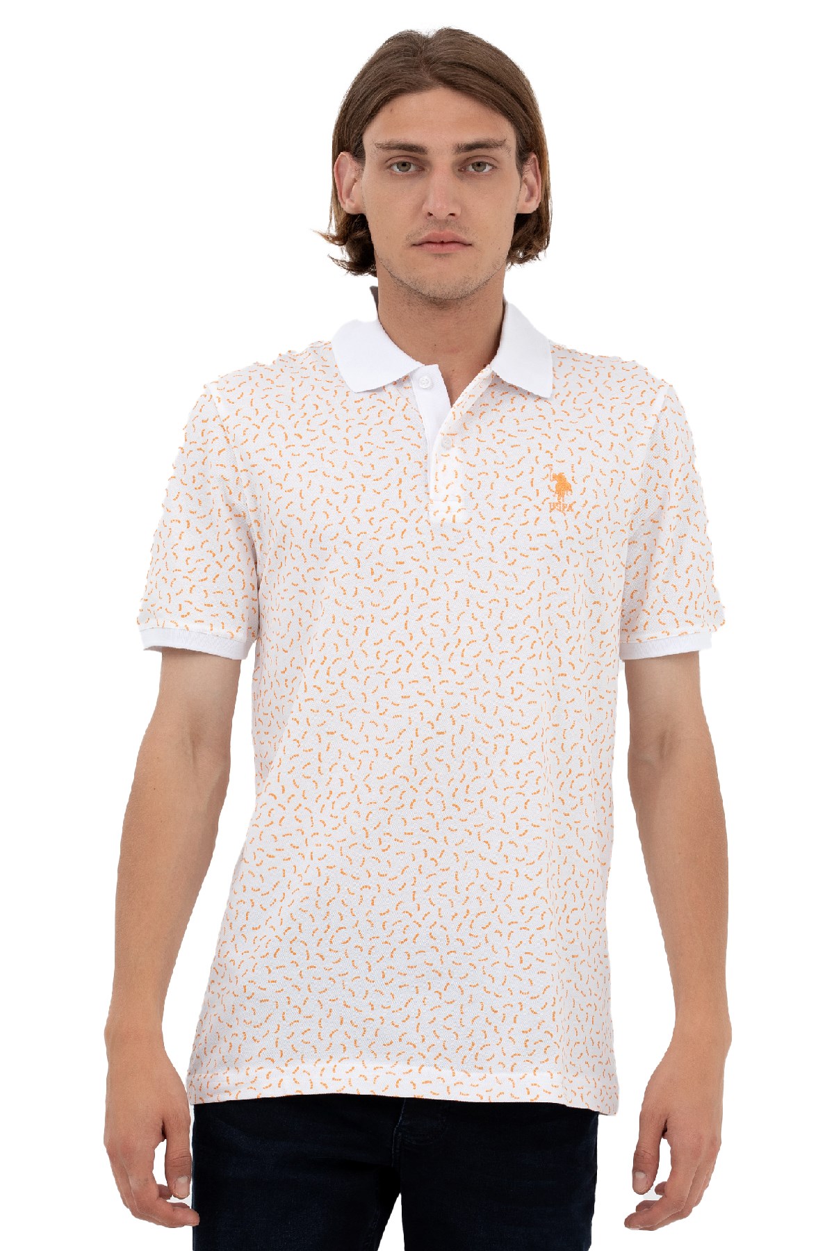 U.S. Polo Assn. Erkek Tişört 50263277-VR051 Turuncu