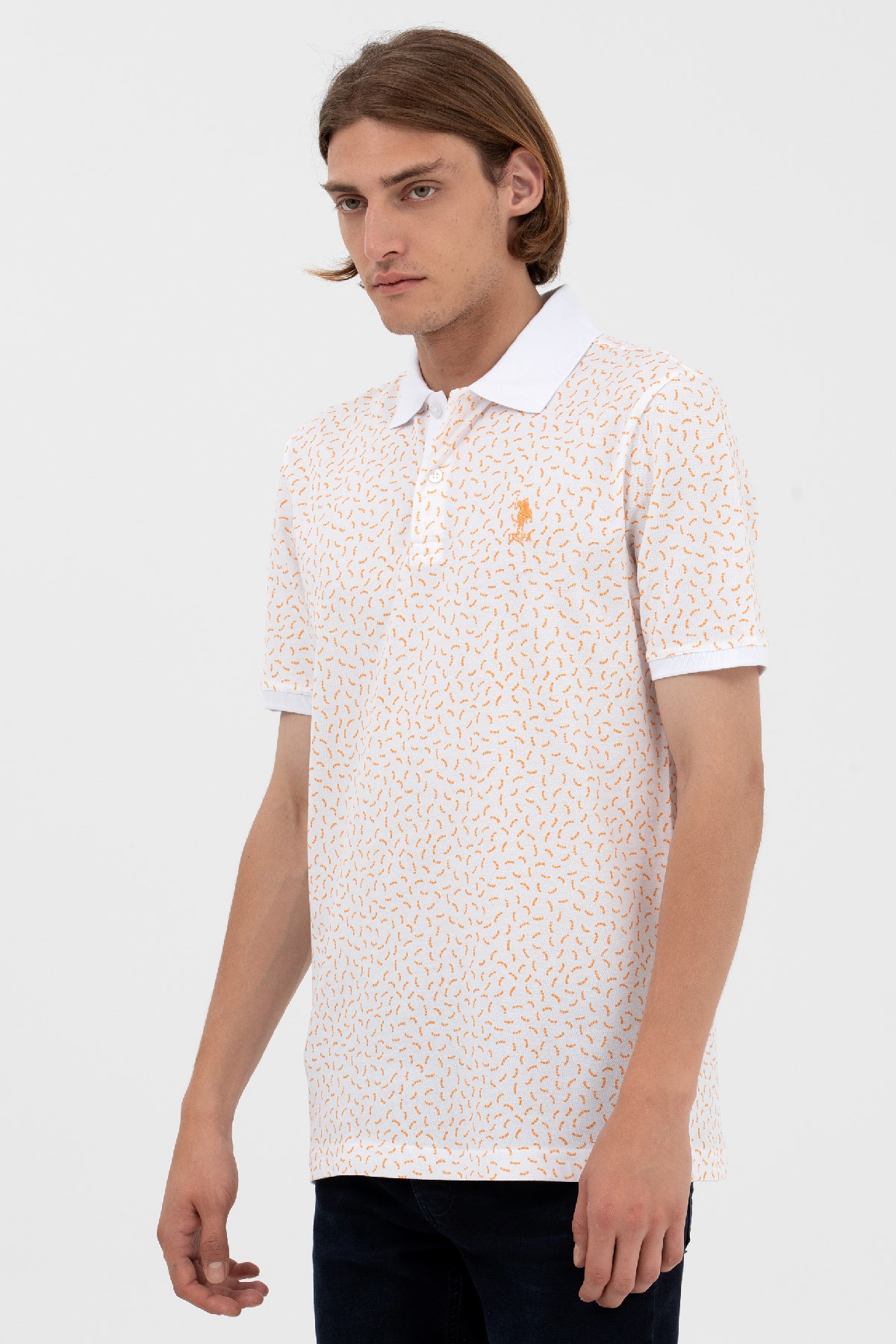 U.S. Polo Assn. Erkek Tişört 50263277-VR051 Turuncu
