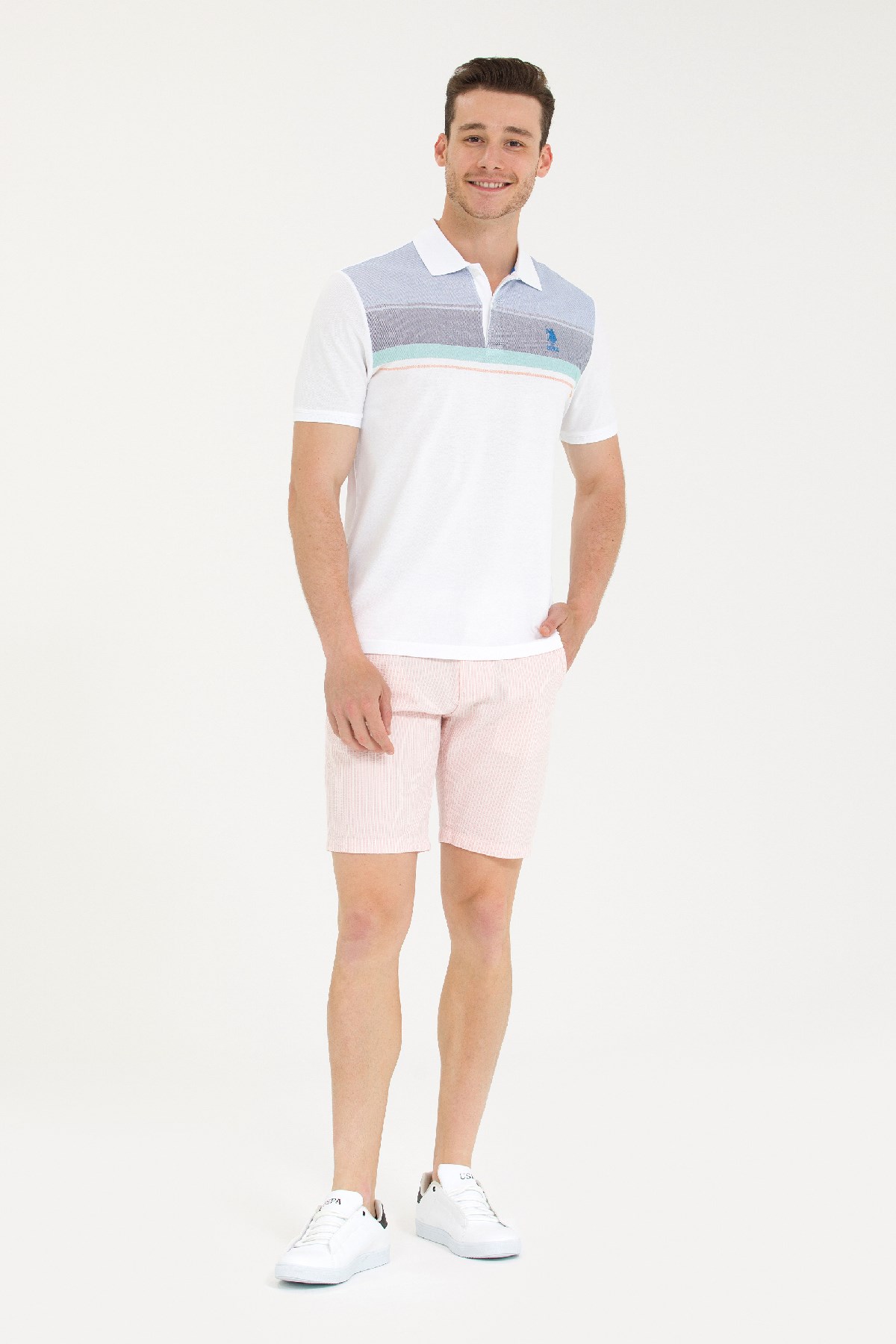 U.S. Polo Assn. Erkek Tişört 50263279-VR045 Mavi