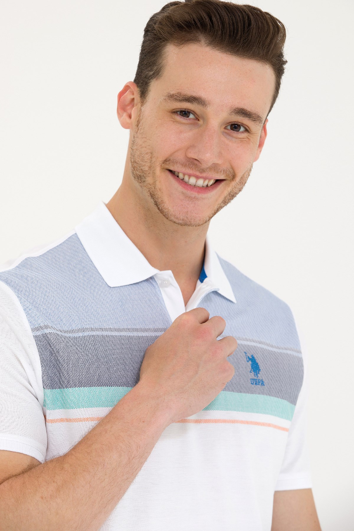 U.S. Polo Assn. Erkek Tişört 50263279-VR045 Mavi