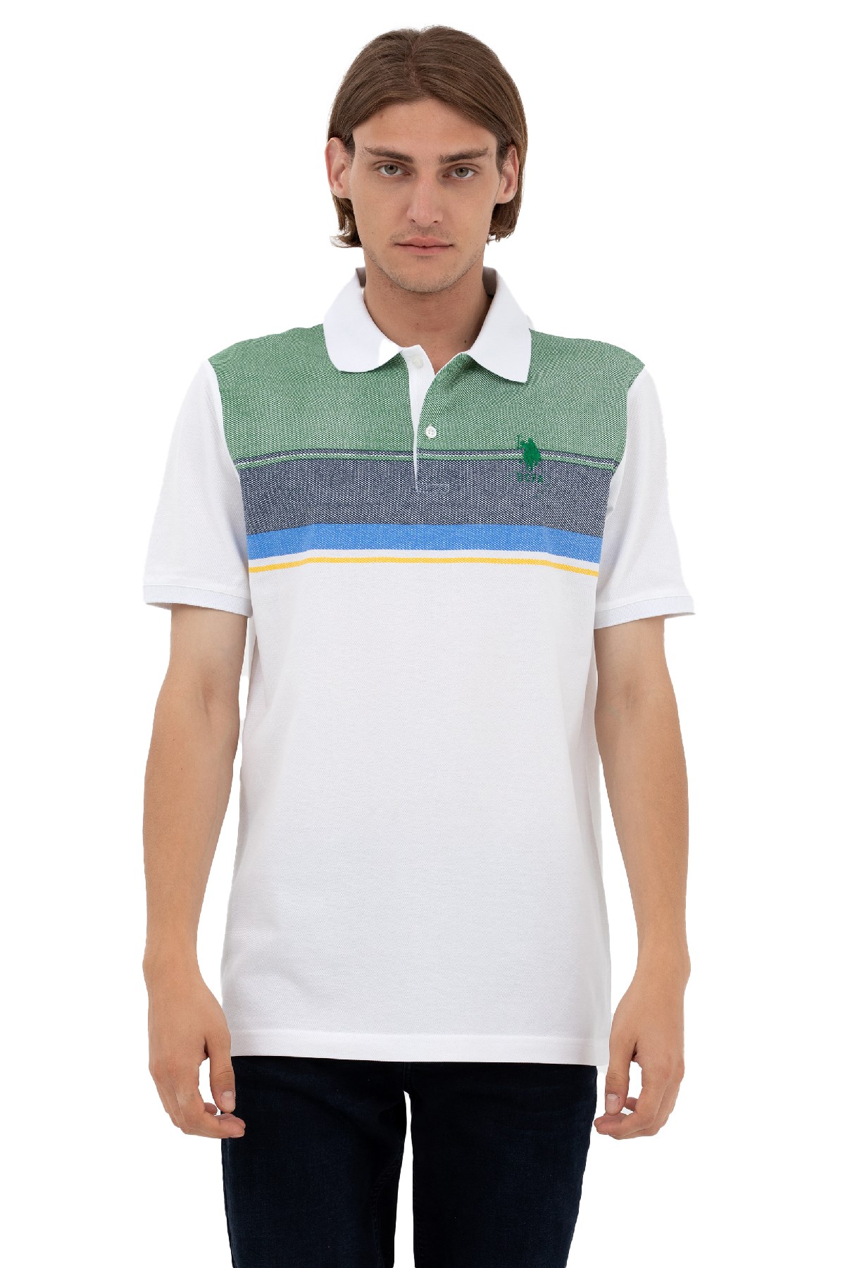 U.S. Polo Assn. Erkek Tişört 50263279-VR054 Yeşil