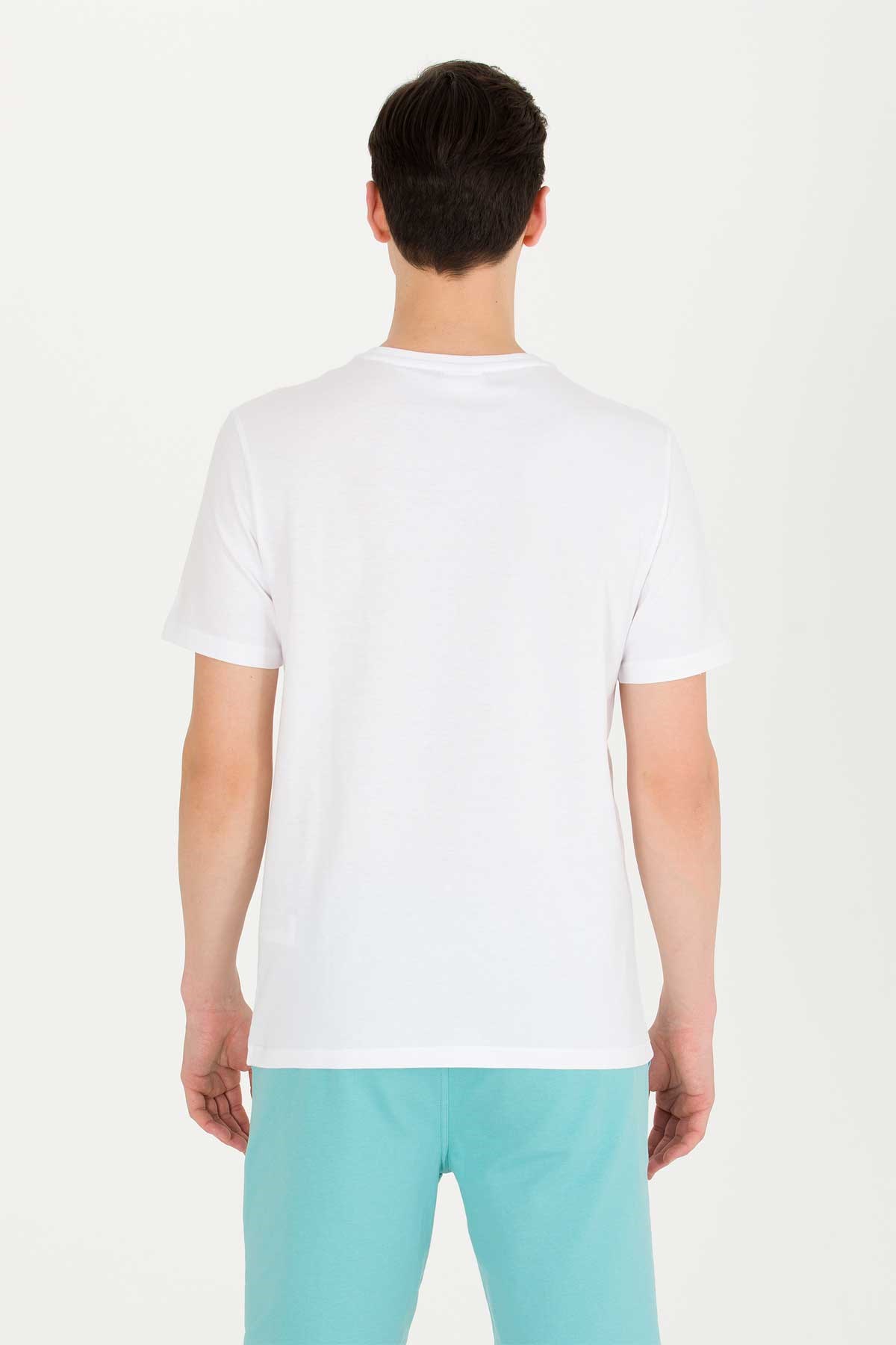 U.S. Polo Assn. Erkek Tişört 50263284-VR013 Beyaz