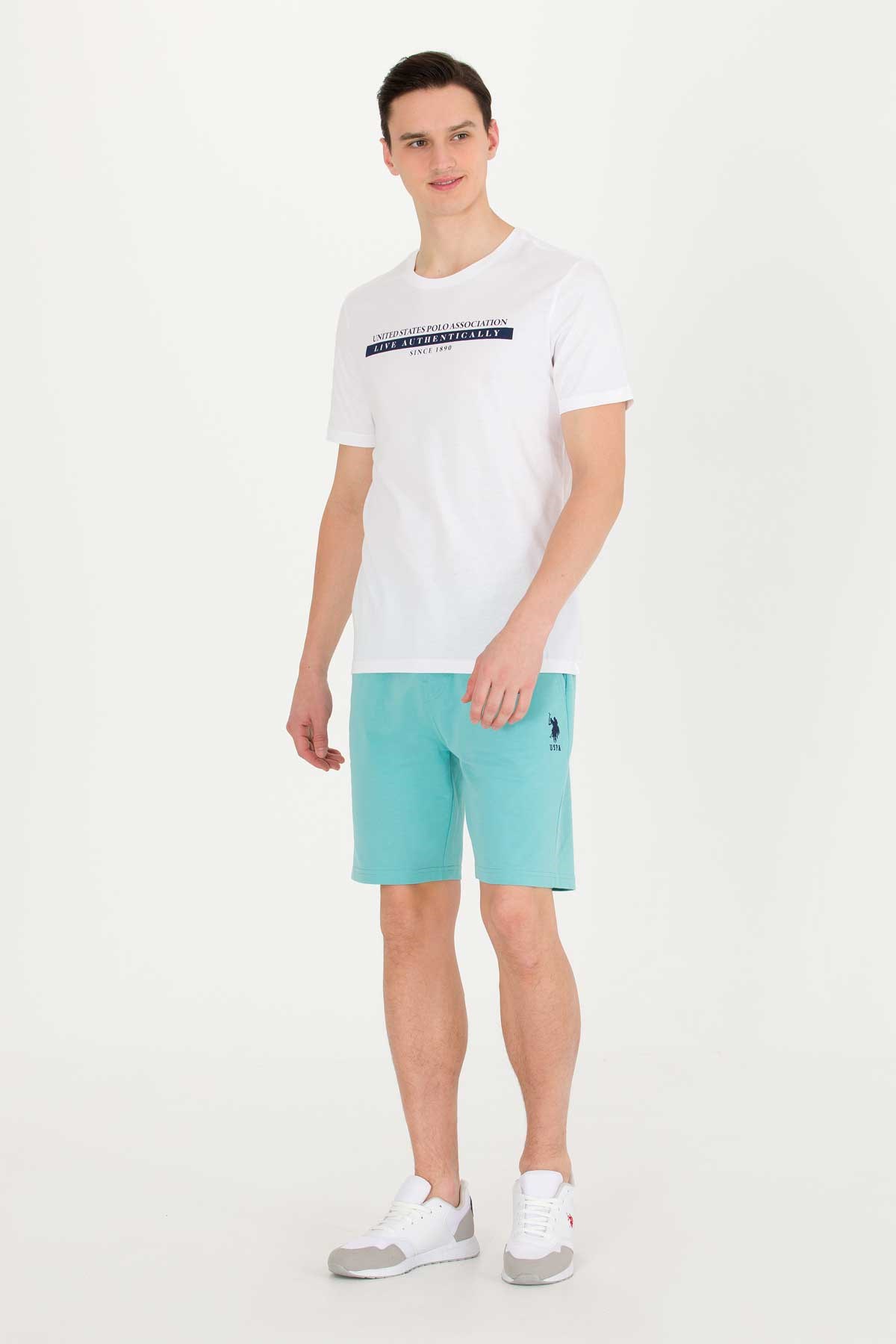 U.S. Polo Assn. Erkek Tişört 50263284-VR013 Beyaz