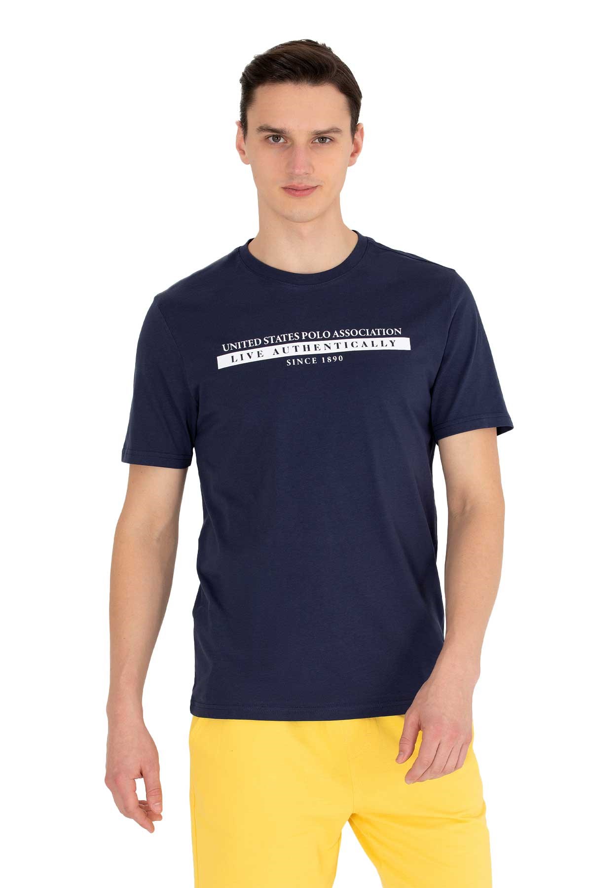 U.S. Polo Assn. Erkek Tişört 50263284-VR033 Lacivert