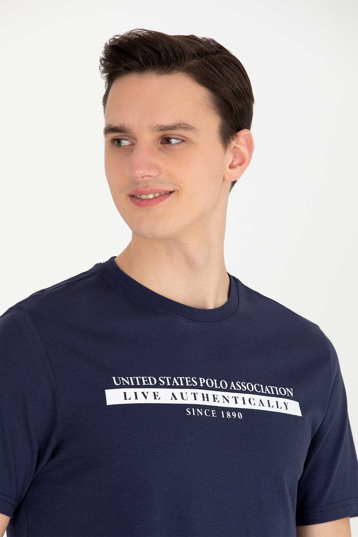 U.S. Polo Assn. Erkek Tişört 50263284-VR033 Lacivert