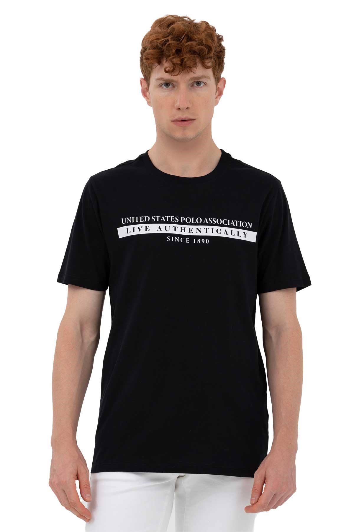 U.S. Polo Assn. Erkek Tişört 50263284-VR046 Siyah