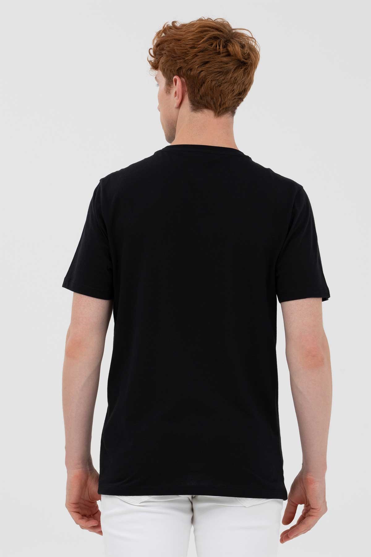 U.S. Polo Assn. Erkek Tişört 50263284-VR046 Siyah