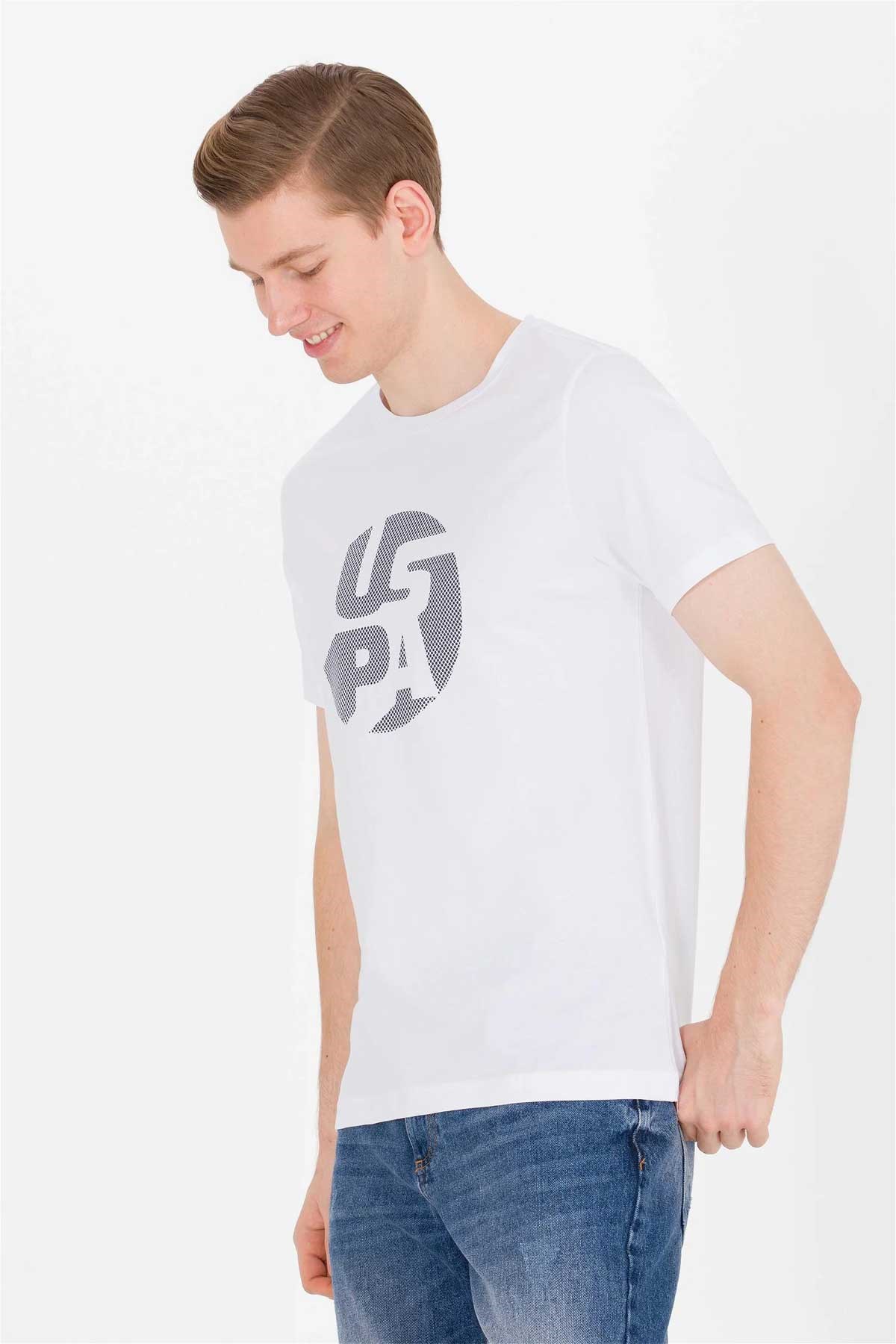 U.S. Polo Assn. Erkek Tişört 50263323-VR013 Beyaz