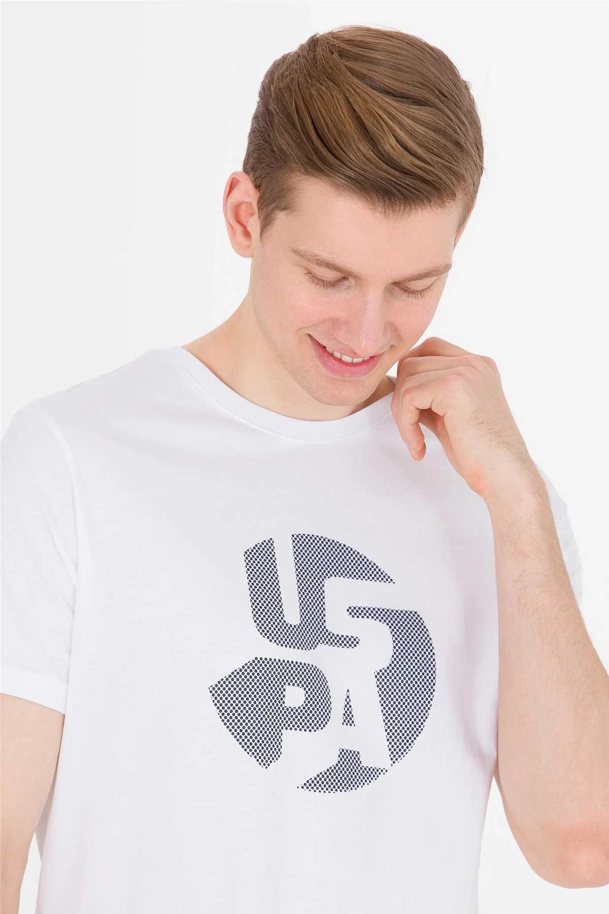 U.S. Polo Assn. Erkek Tişört 50263323-VR013 Beyaz