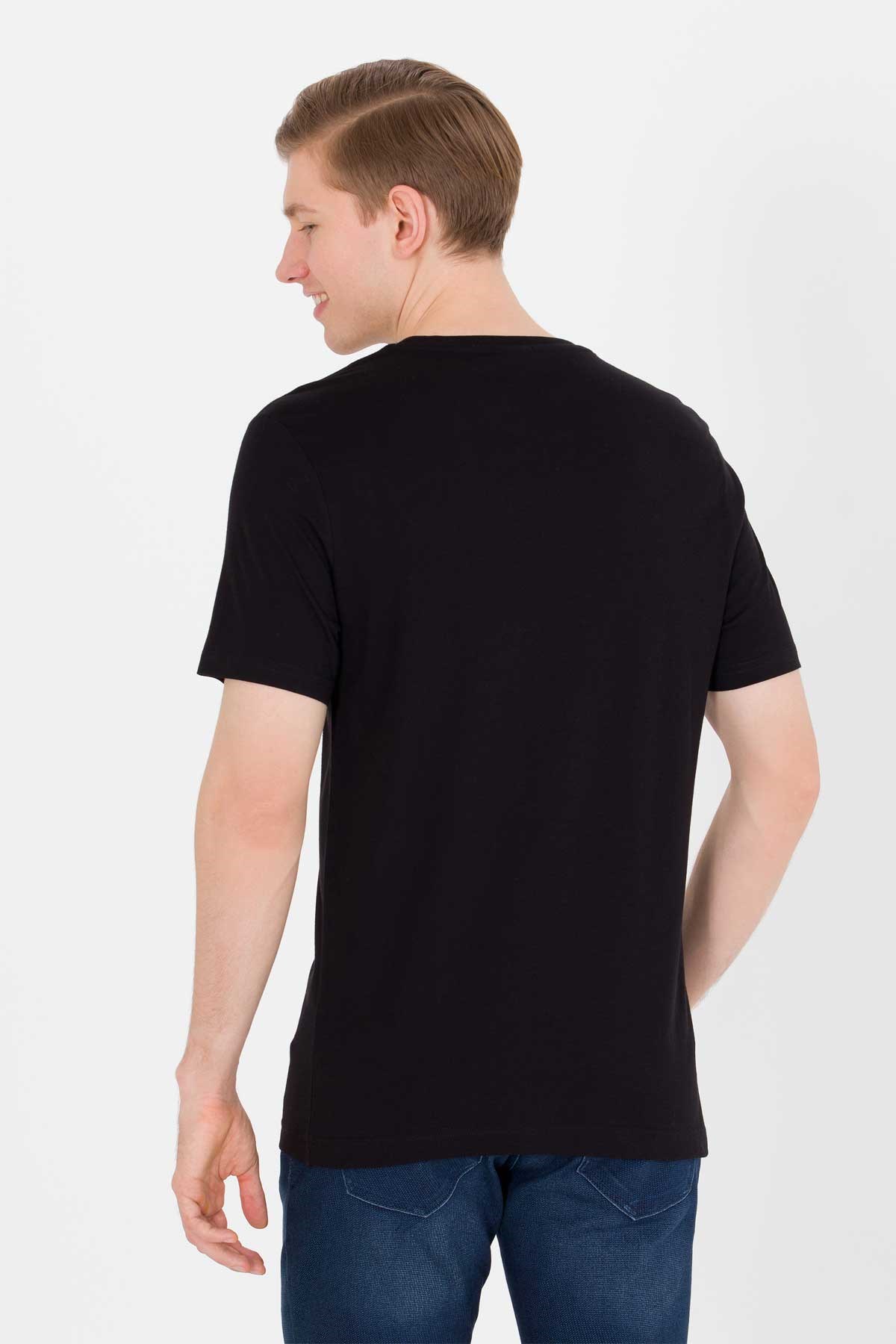 U.S. Polo Assn. Erkek Tişört 50263323-VR046 Siyah