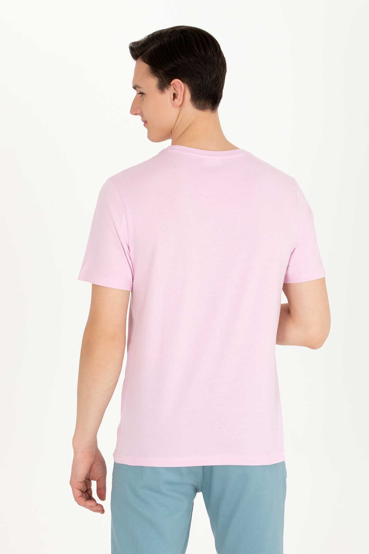 U.S. Polo Assn. Erkek Tişört 50263365-VR211 Pembe