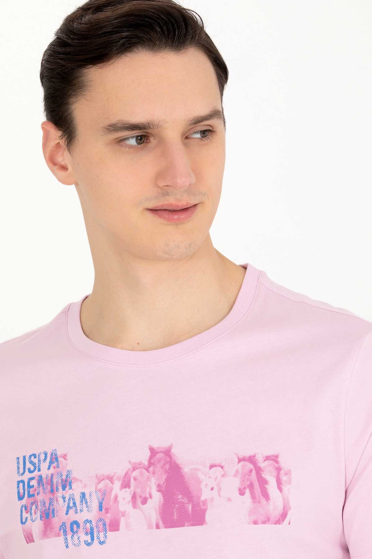 U.S. Polo Assn. Erkek Tişört 50263365-VR211 Pembe