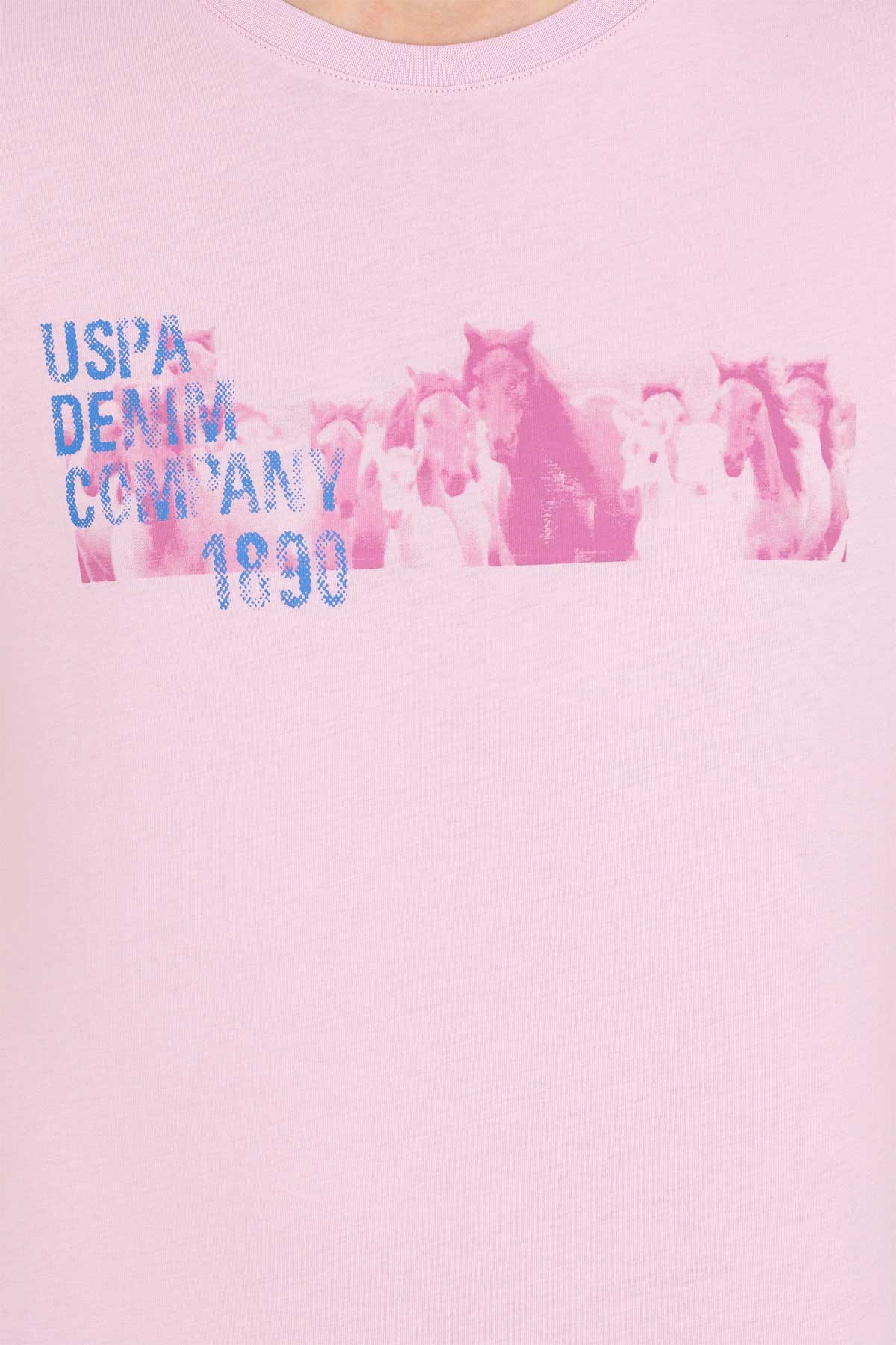 U.S. Polo Assn. Erkek Tişört 50263365-VR211 Pembe