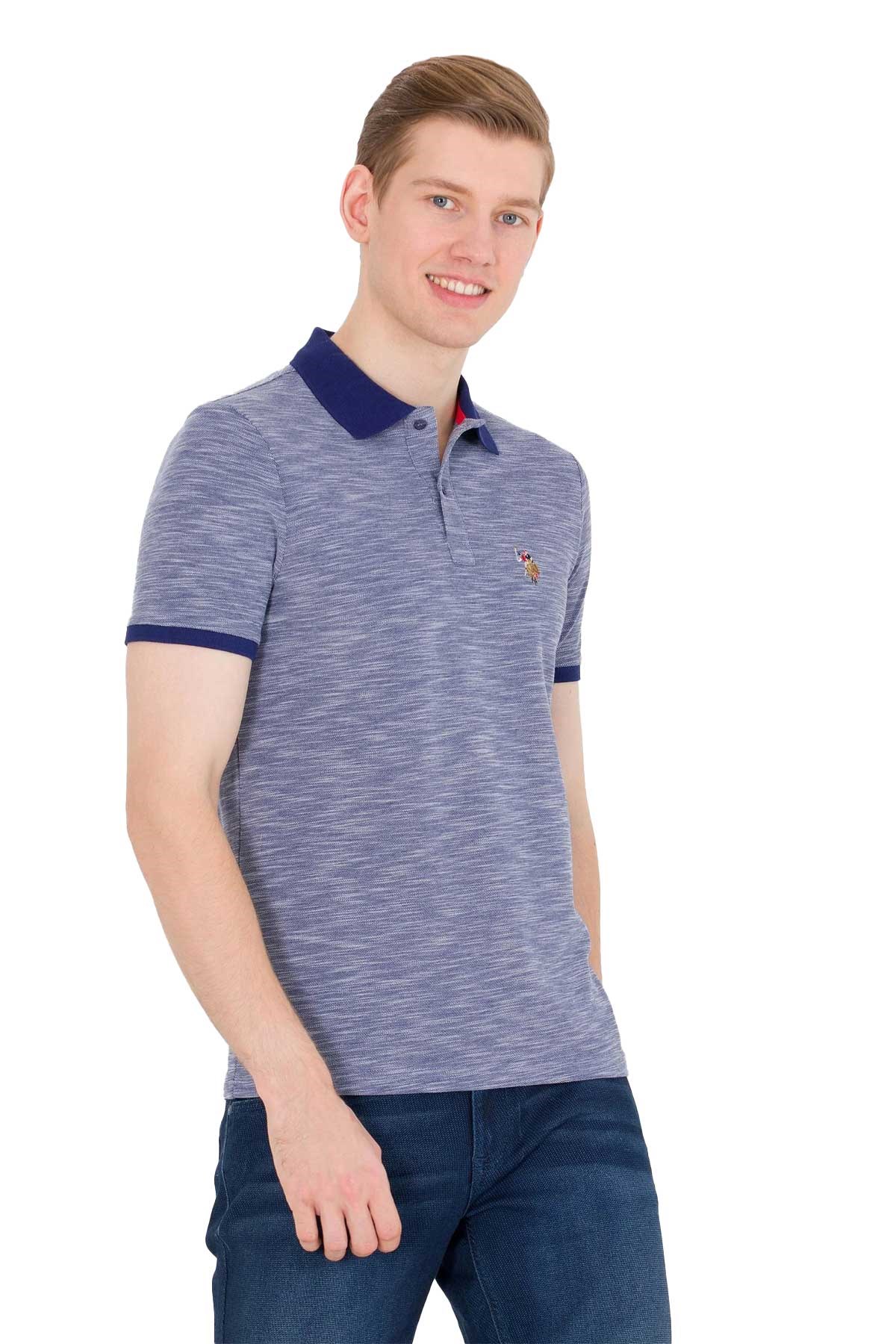 U.S. Polo Assn. Erkek Tişört 50263371-VR093 Mavi