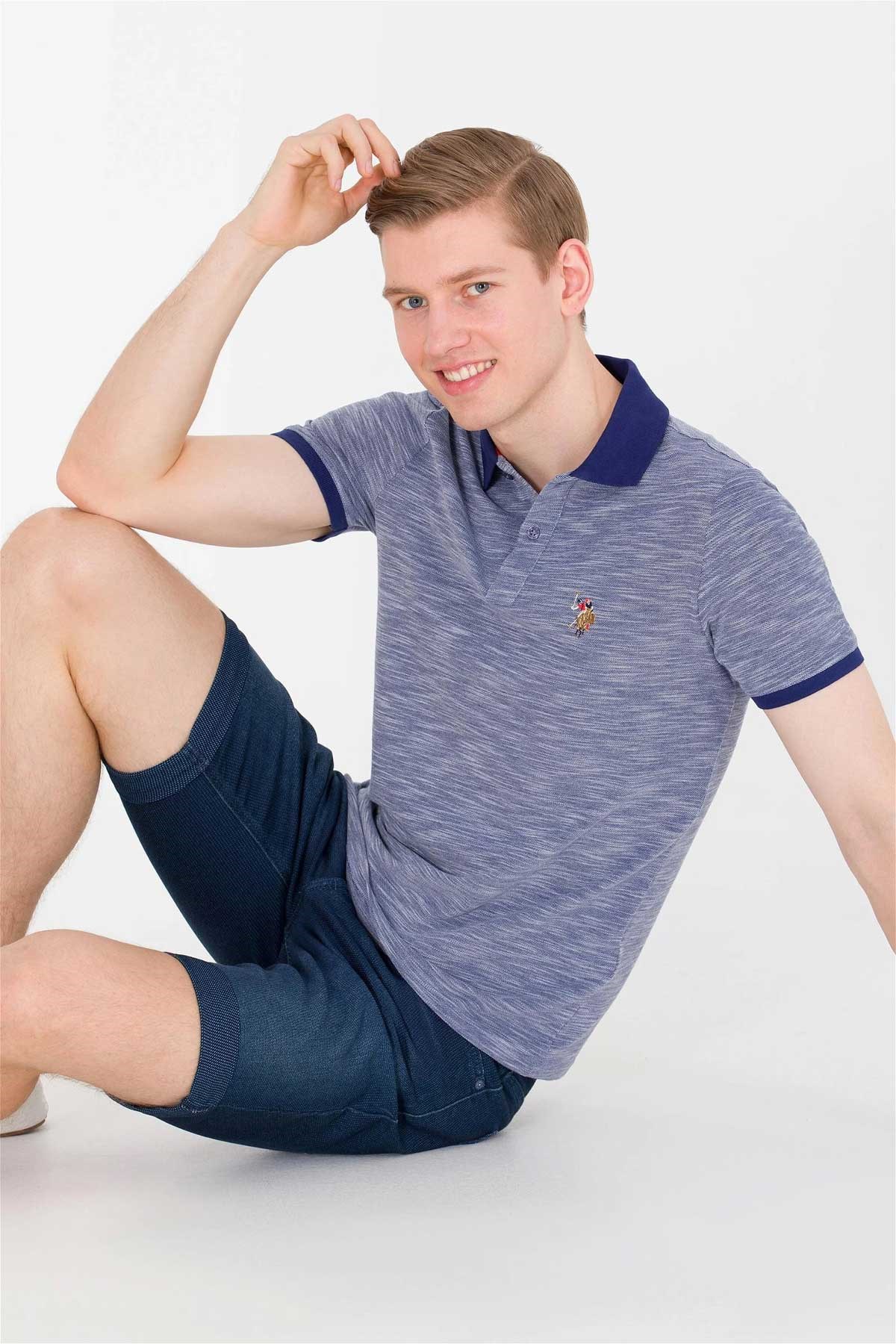 U.S. Polo Assn. Erkek Tişört 50263371-VR093 Mavi