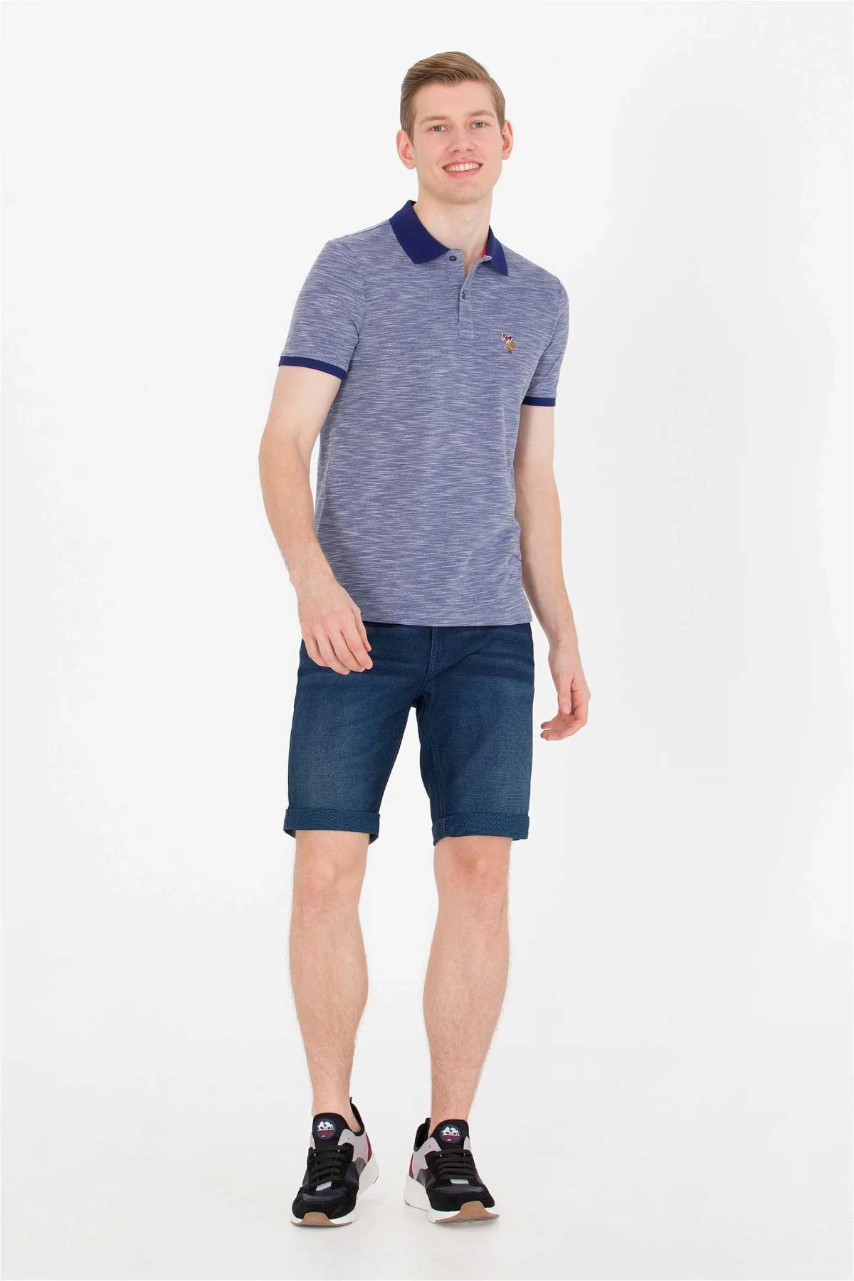 U.S. Polo Assn. Erkek Tişört 50263371-VR093 Mavi