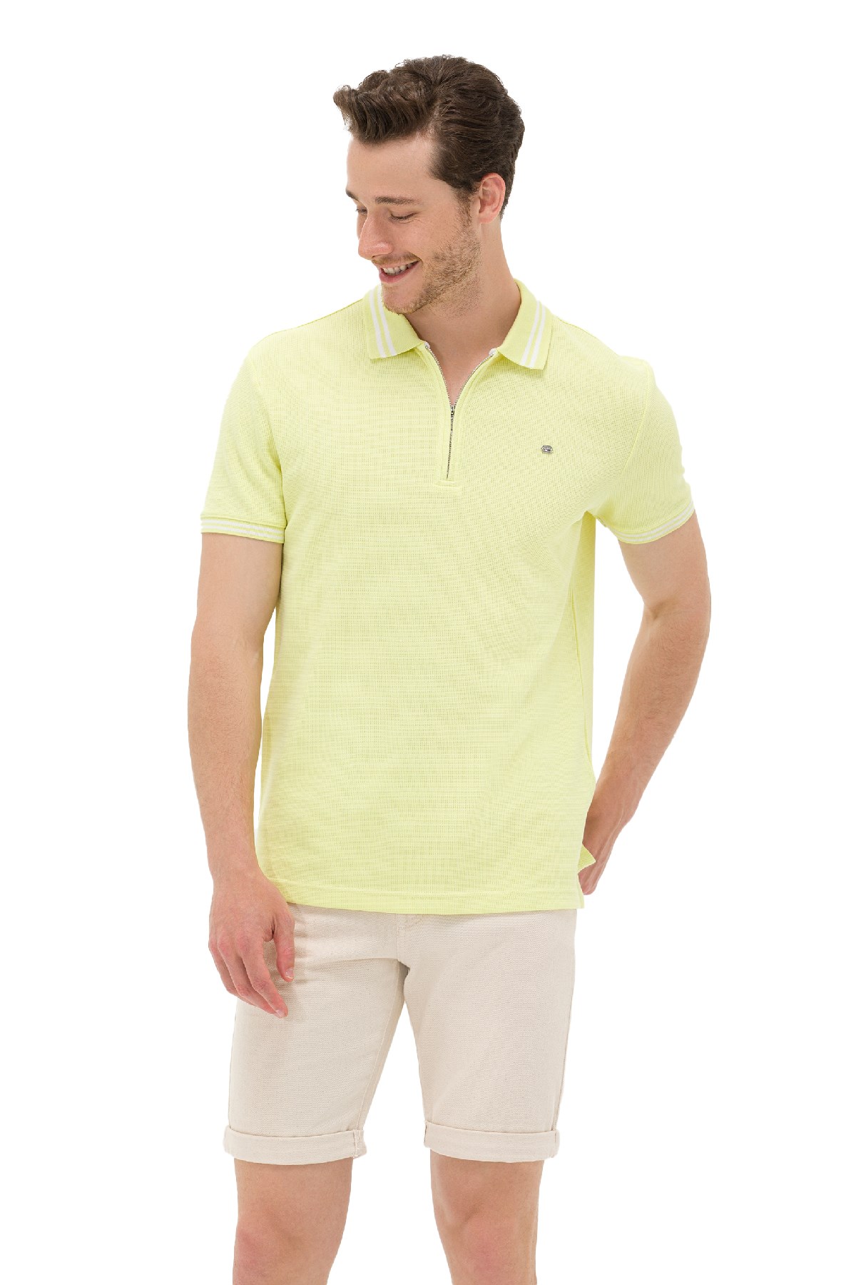 U.S. Polo Assn. Erkek Tişört 50263412-VR004 Sarı