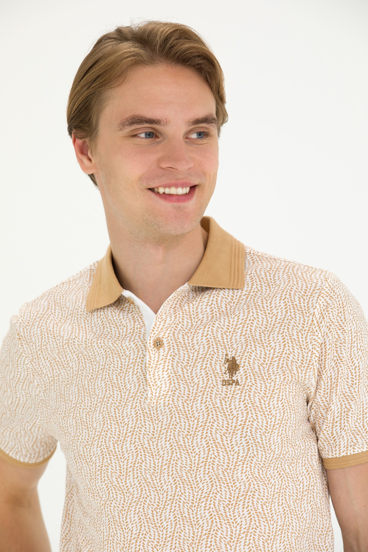 U.S. Polo Assn. Erkek Tişört 50263417-VR015 Kahverengi