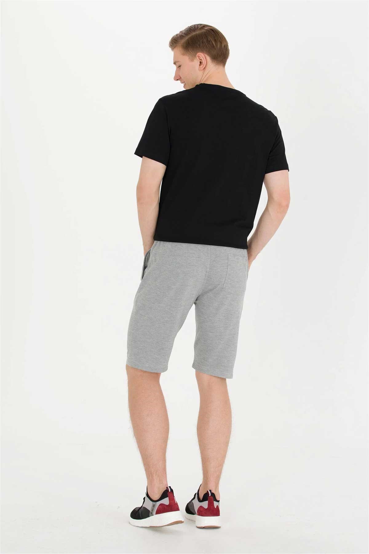 Us. Polo Assn. Erkek Örme Şort 50263423014-VR086 Gri