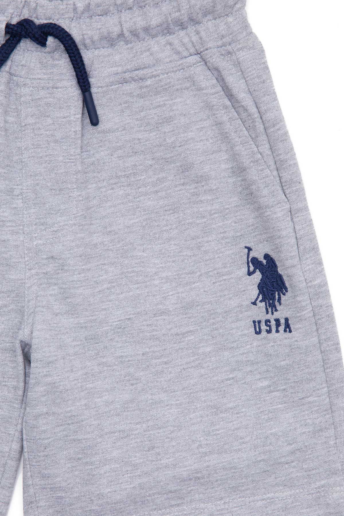 U.S. Polo Assn. Çocuk Bermuda Capri 50263428-VR086 Gri