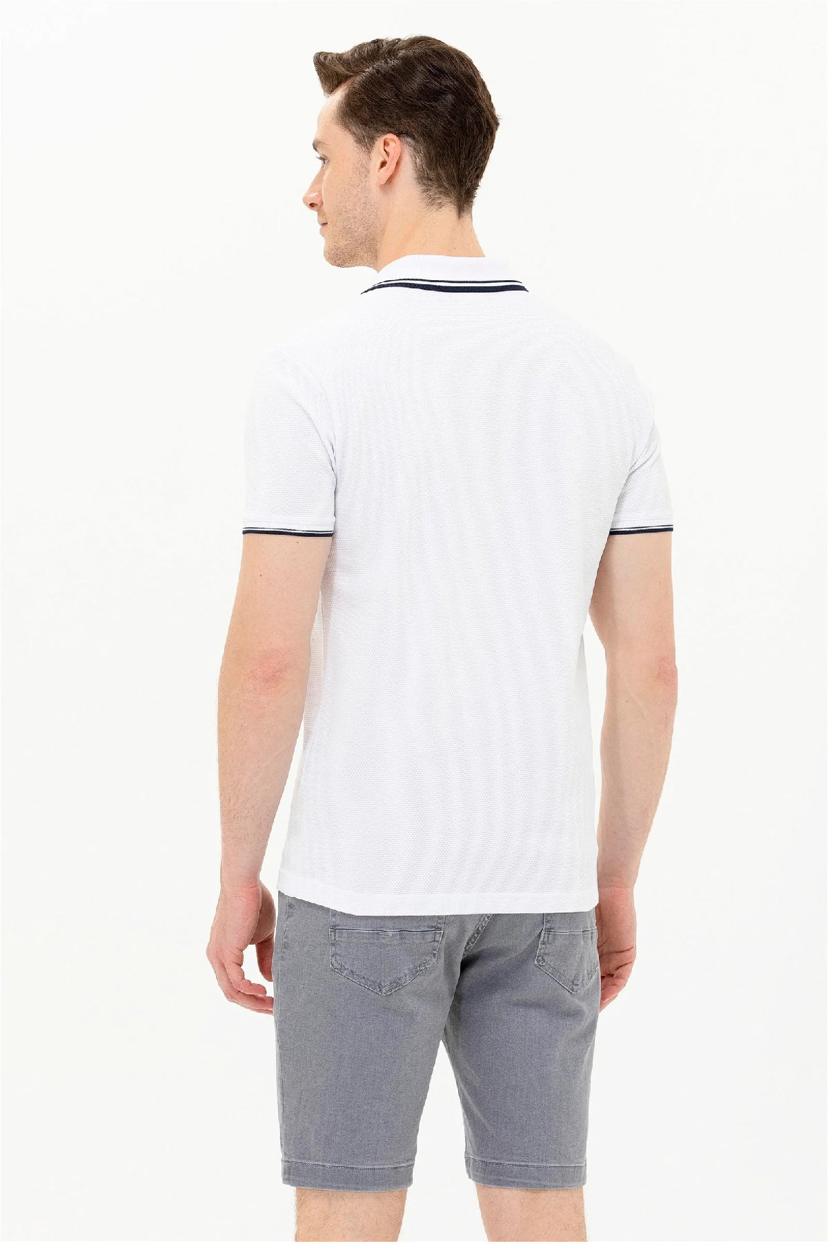 U.S. Polo Assn. Erkek Tişört 50263441-VR013 Beyaz