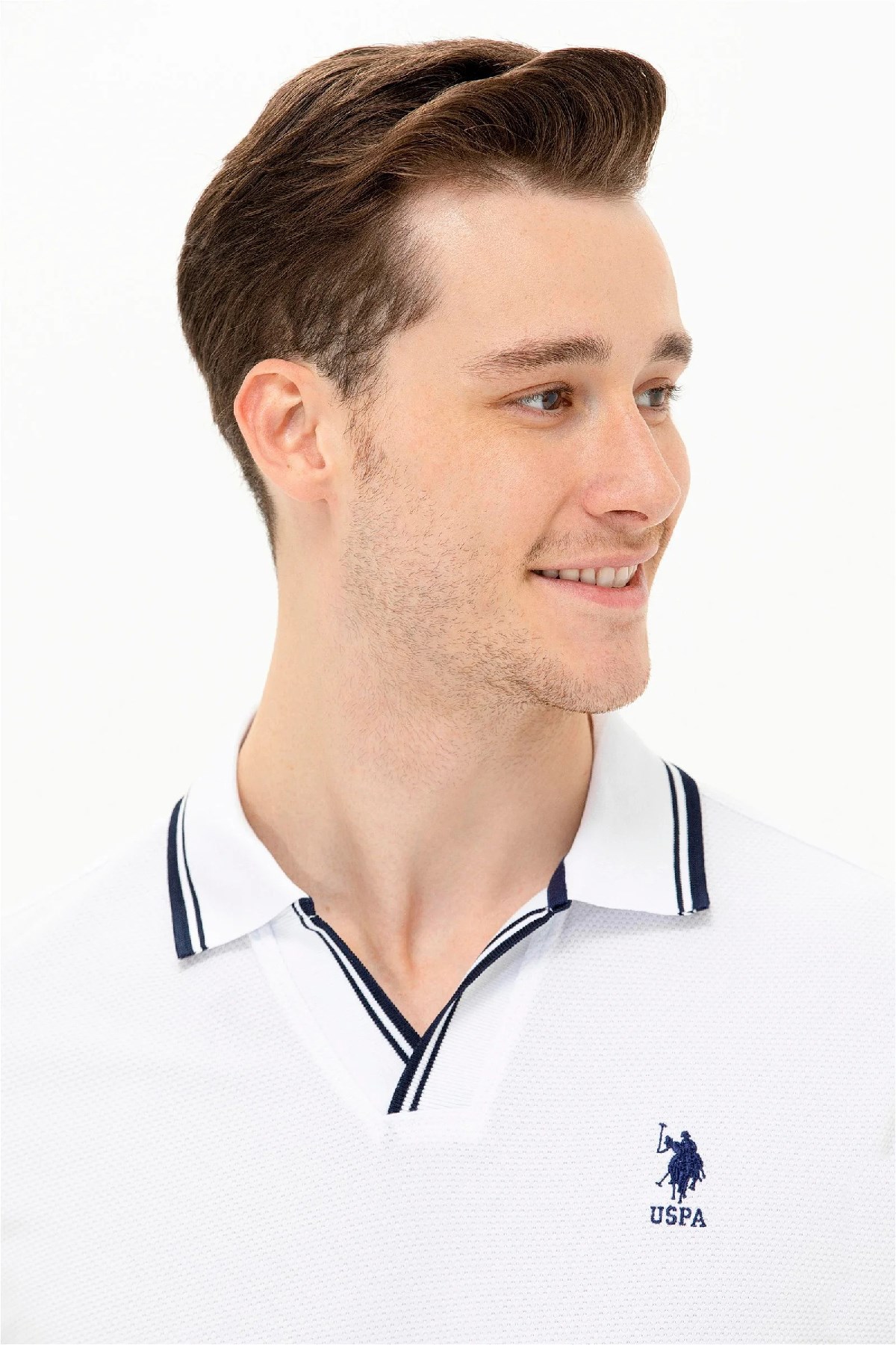 U.S. Polo Assn. Erkek Tişört 50263441-VR013 Beyaz