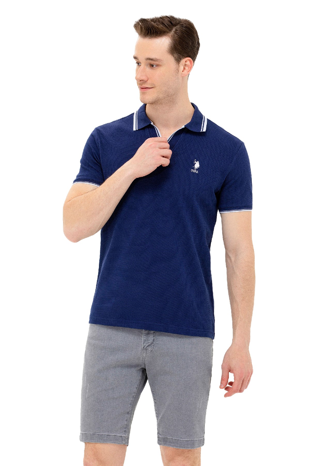 U.S. Polo Assn. Erkek Tişört 50263441-VR033 Lacivert