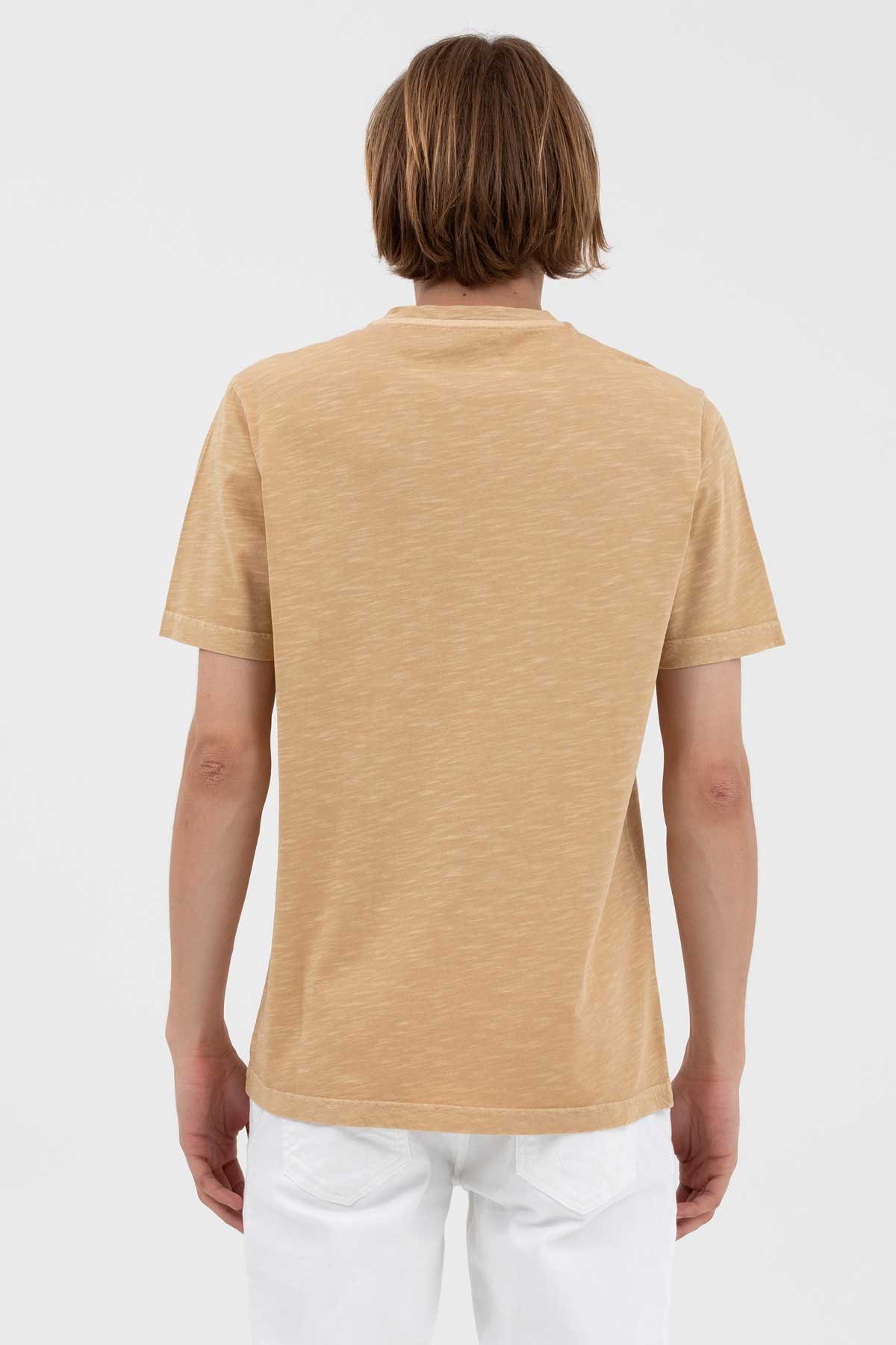 U.S. Polo Assn. Erkek Tişört 50263474-VR015 Kahverengi