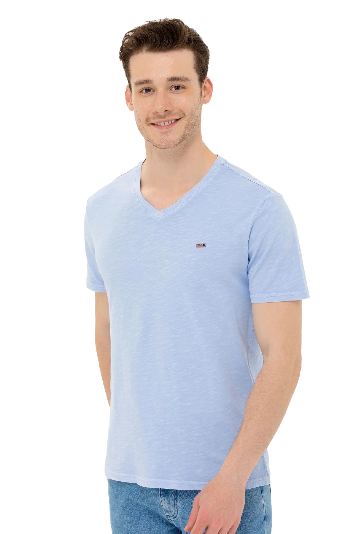 U.S. Polo Assn. Erkek Tişört 50263474-VR036 Mavi