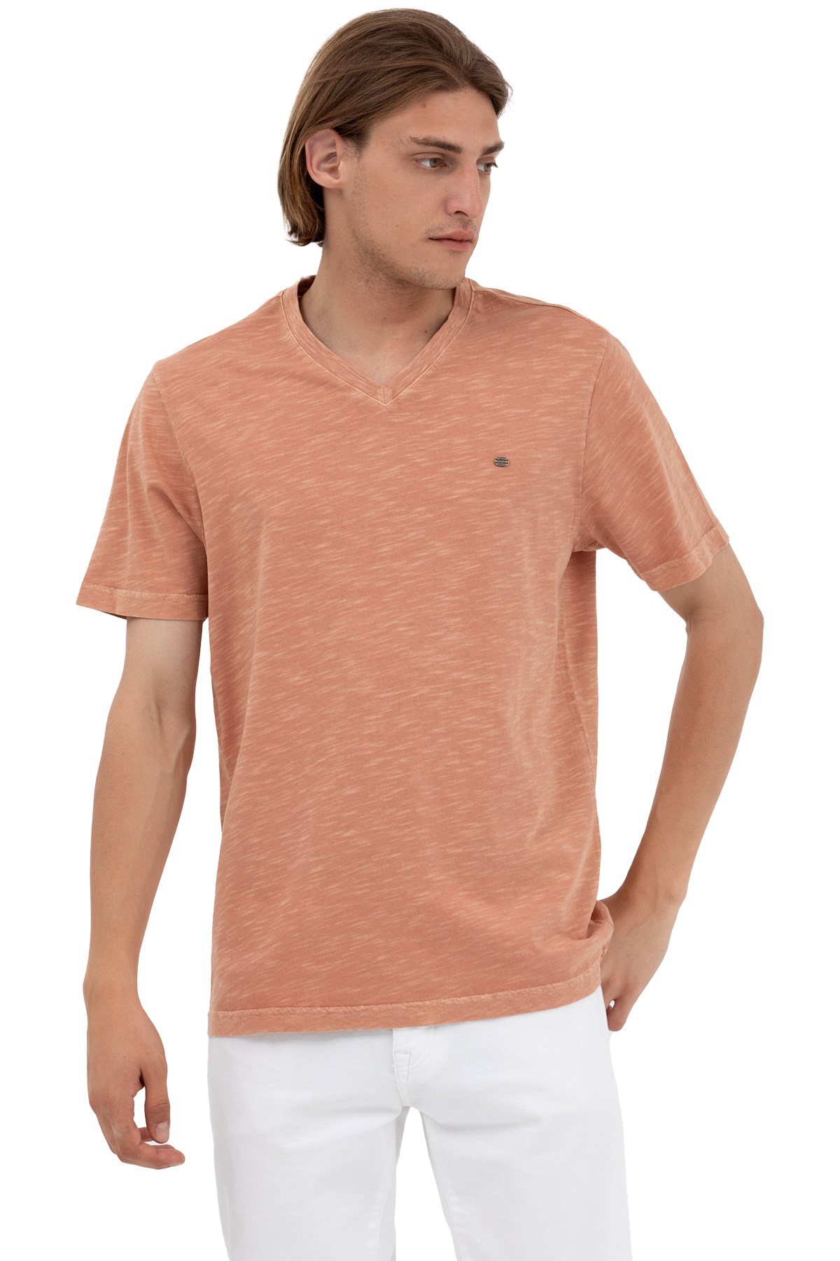 U.S. Polo Assn. Erkek Tişört 50263474-VR042 Pembe