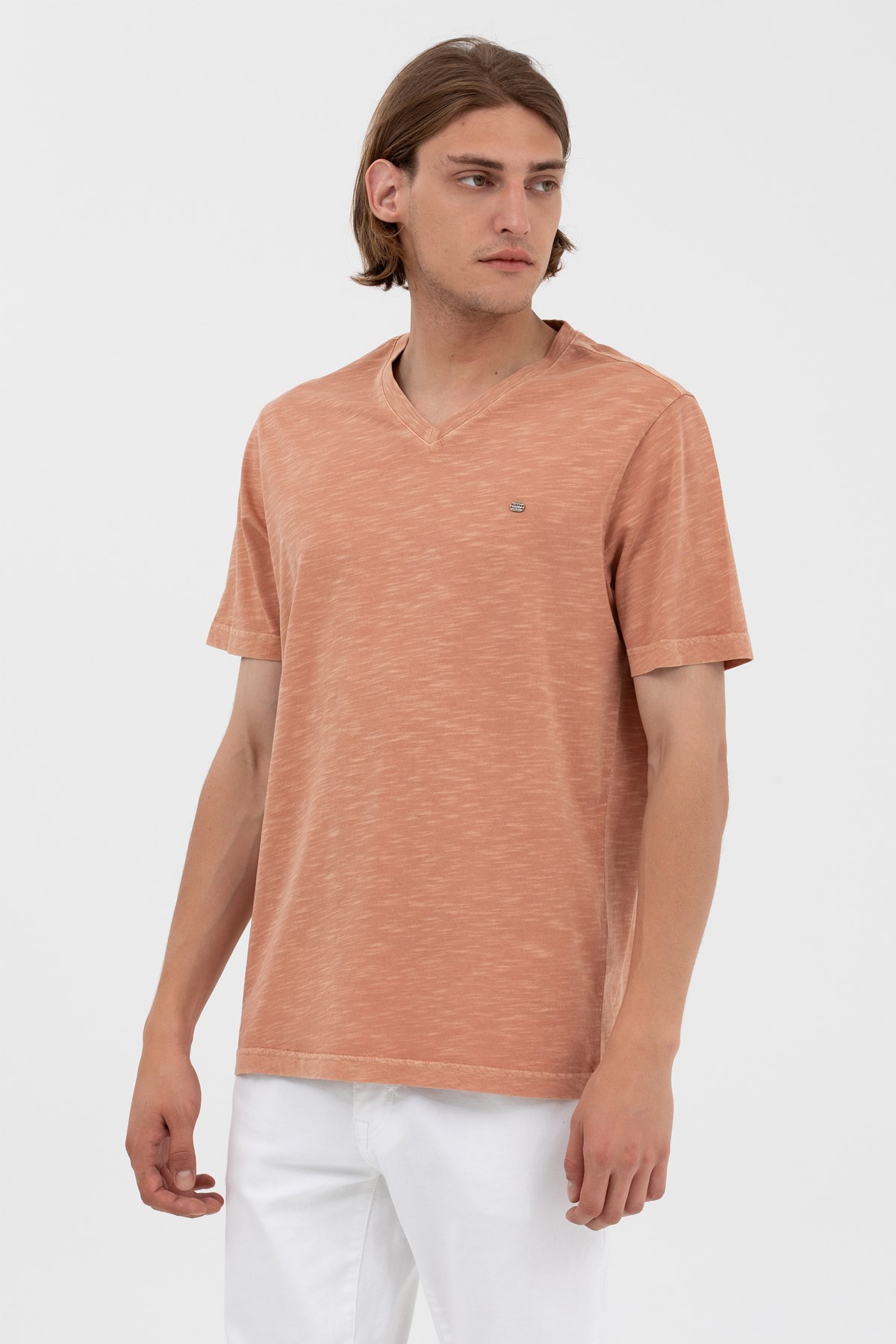 U.S. Polo Assn. Erkek Tişört 50263474-VR042 Pembe