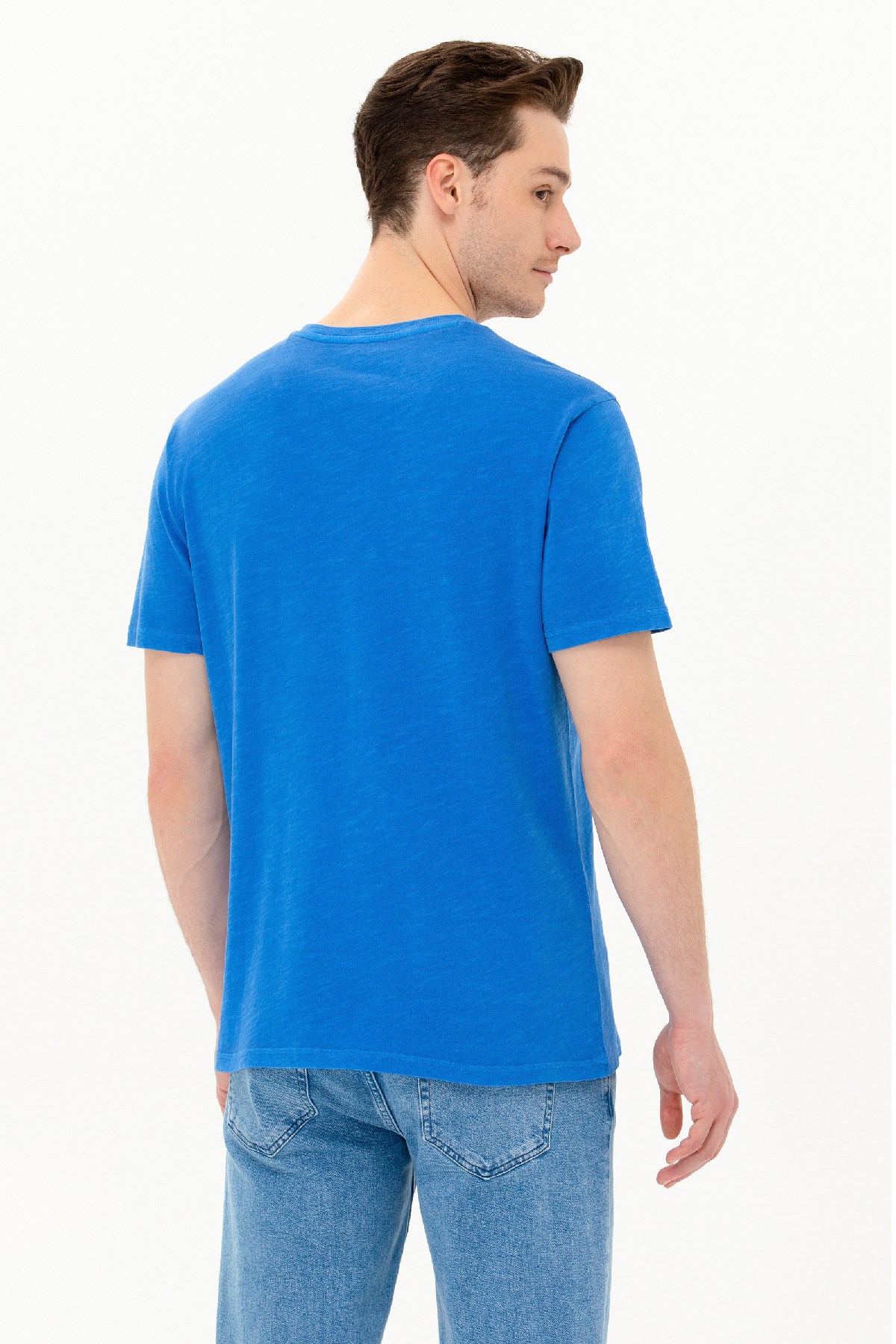 U.S. Polo Assn. Erkek Tişört 50263474-VR045 Mavi