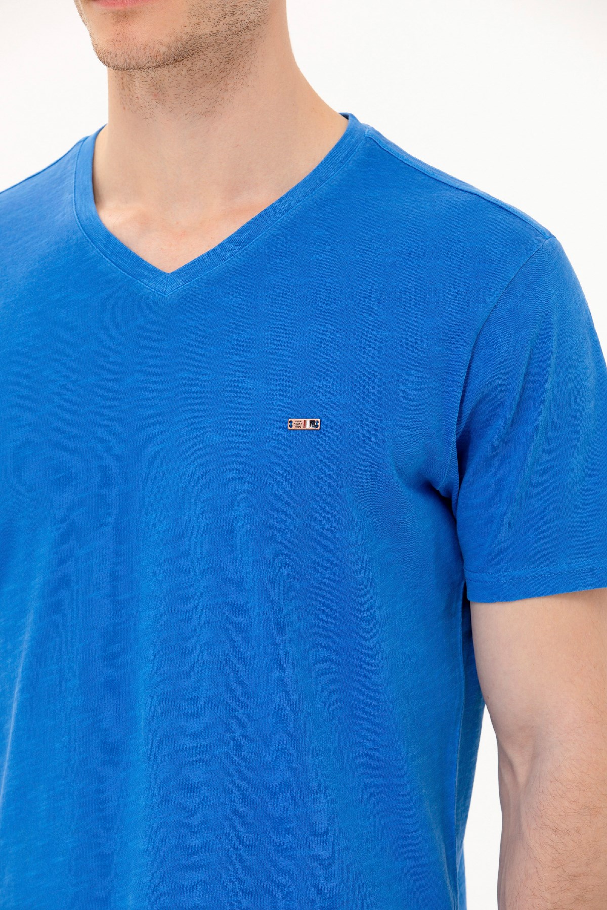 U.S. Polo Assn. Erkek Tişört 50263474-VR045 Mavi