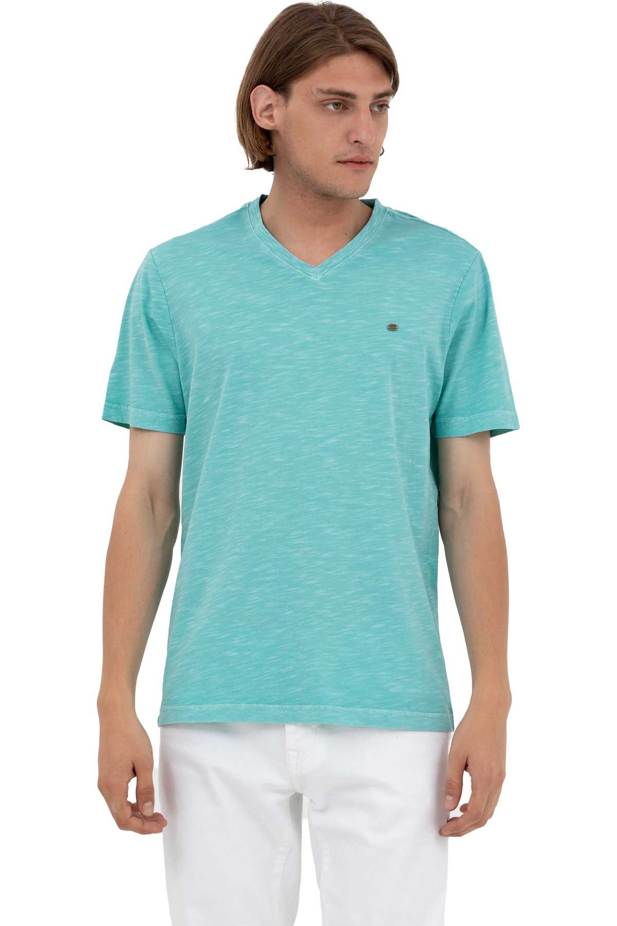U.S. Polo Assn. Erkek Tişört 50263474-VR090 Yeşil