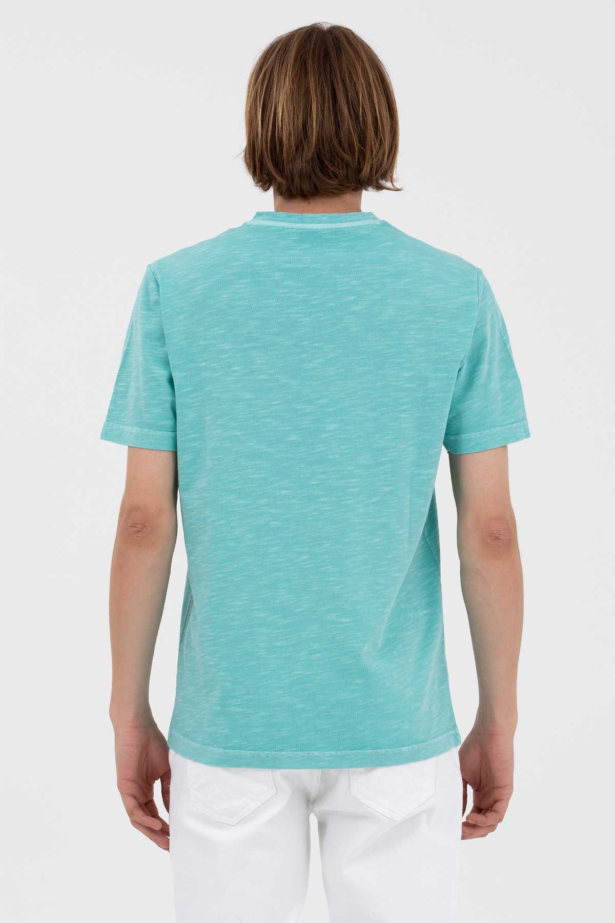 U.S. Polo Assn. Erkek Tişört 50263474-VR090 Yeşil