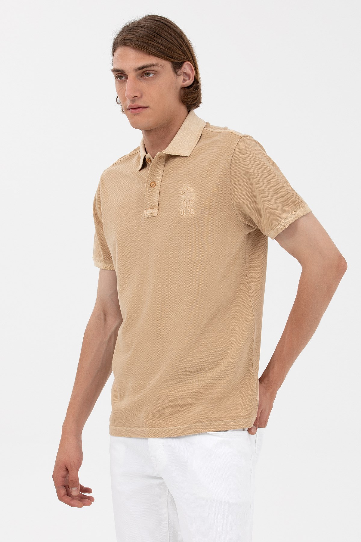 U.S. Polo Assn. Erkek Tişört 50263475-VR015 Kahverengi