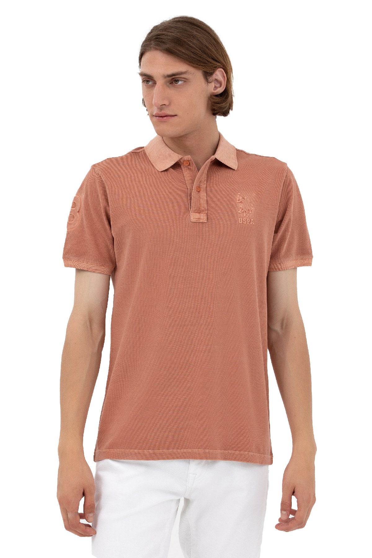 U.S. Polo Assn. Erkek Tişört 50263475-VR042 Pembe
