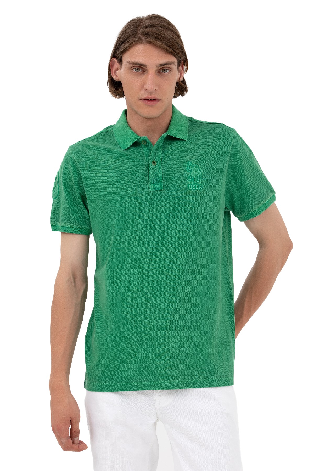 U.S. Polo Assn. Erkek Tişört 50263475-VR054 Yeşil