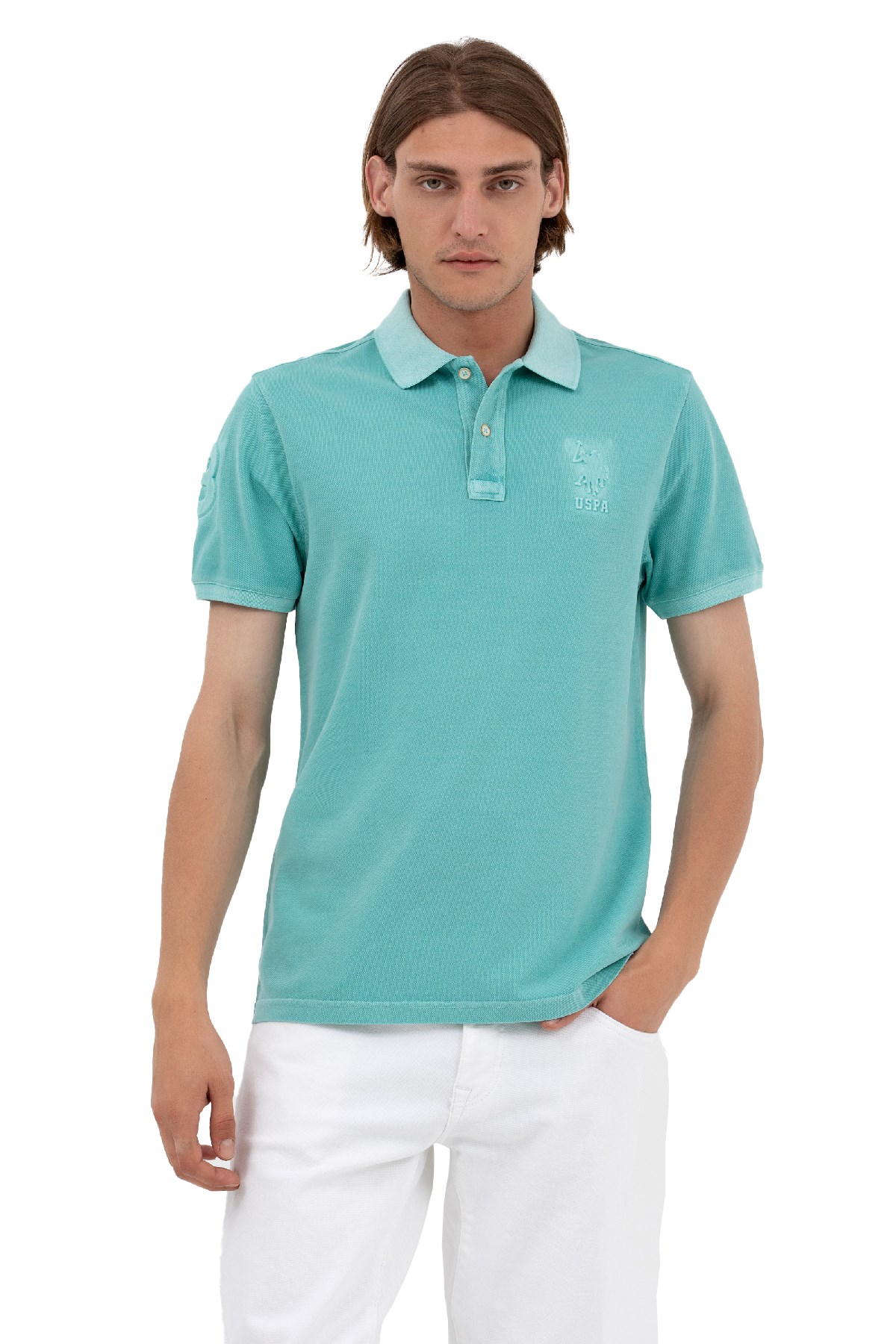U.S. Polo Assn. Erkek Tişört 50263475-VR090 Yeşil