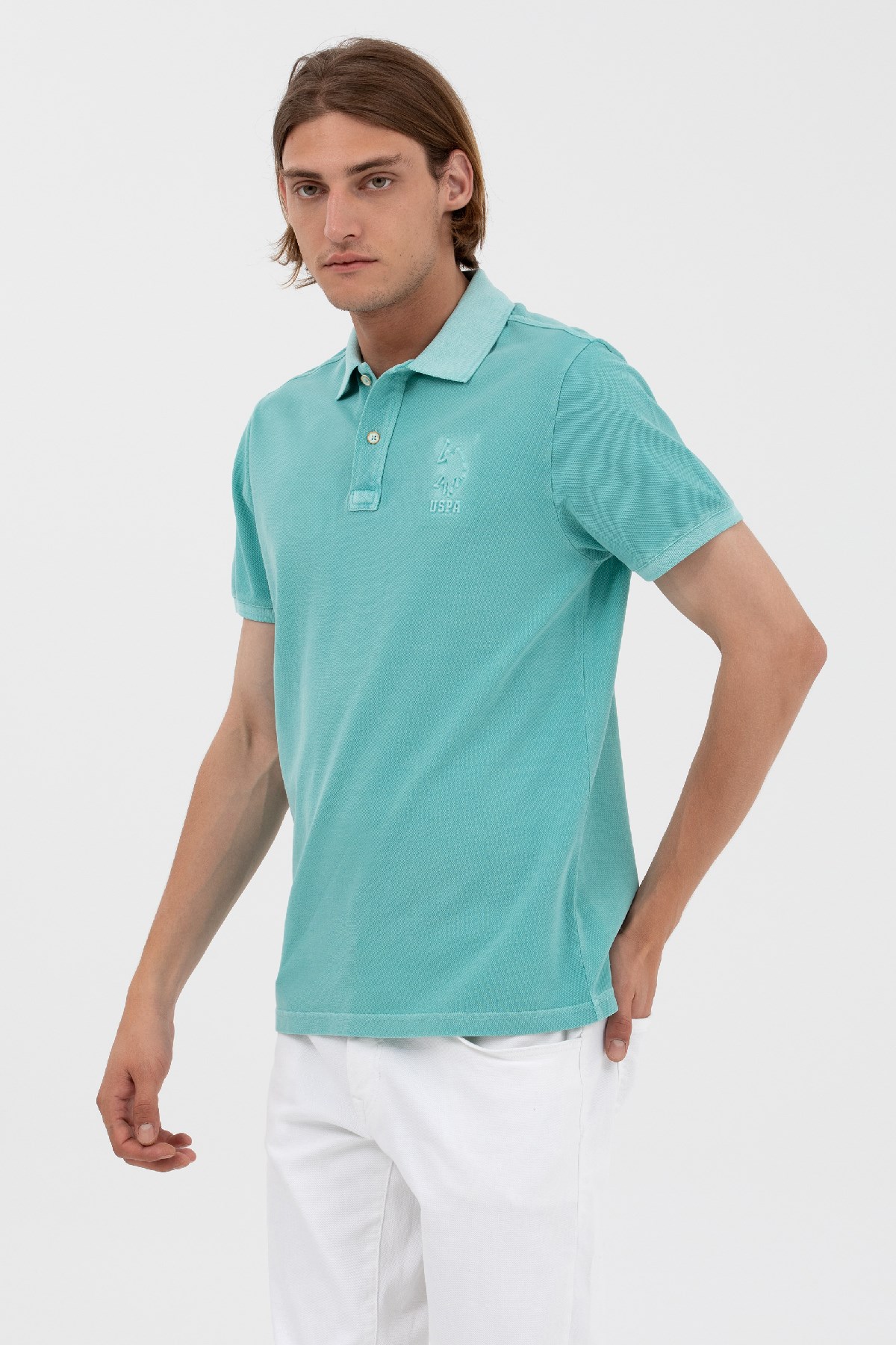 U.S. Polo Assn. Erkek Tişört 50263475-VR090 Yeşil