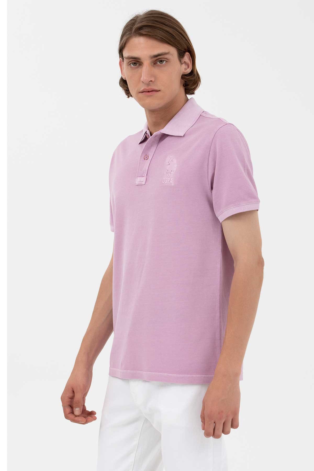 U.S. Polo Assn. Erkek Tişört 50263475-VR211 Pembe