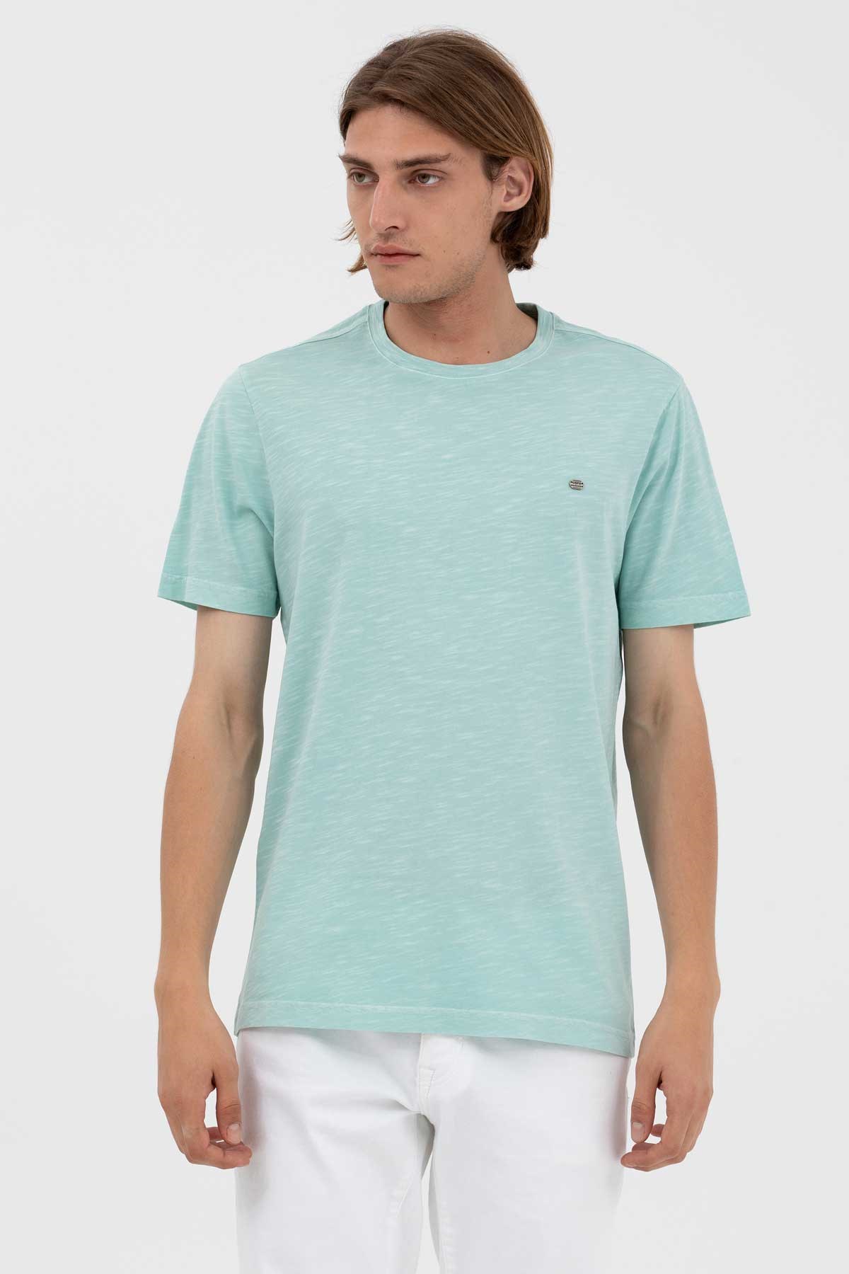 U.S. Polo Assn. Erkek Tişört 50263476-VR083 Mavi