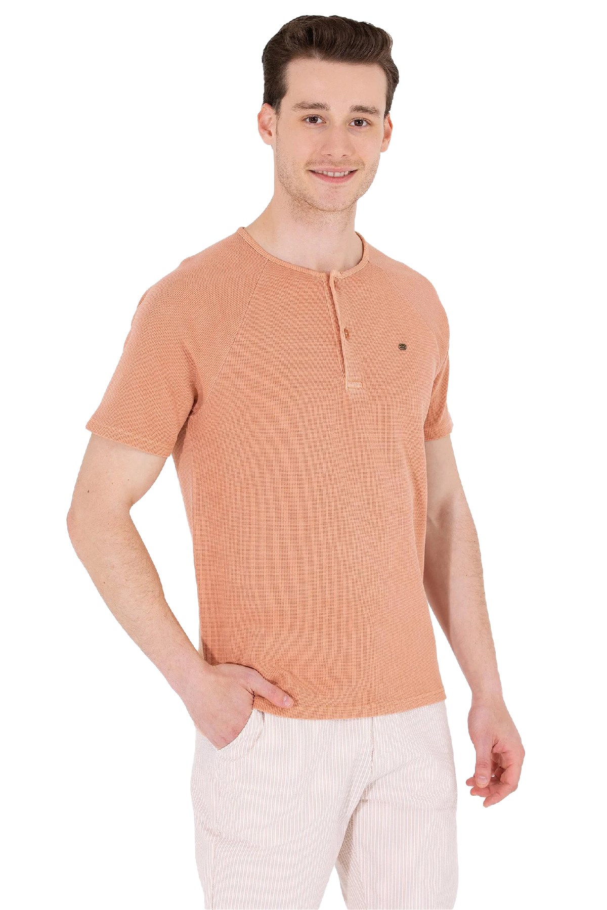 U.S. Polo Assn. Erkek Tişört 50263495-VR042 Pembe
