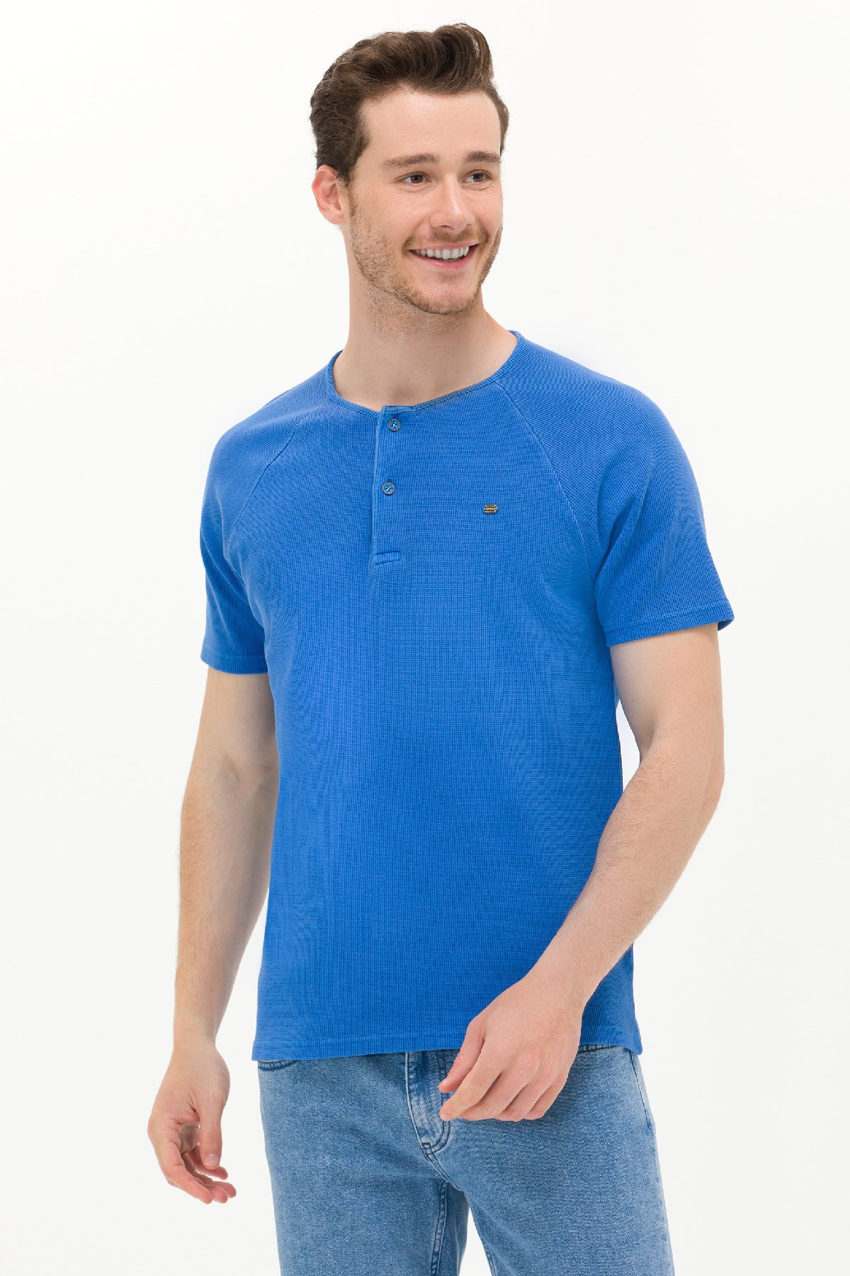 U.S. Polo Assn. Erkek Tişört 50263495-VR045 Mavi